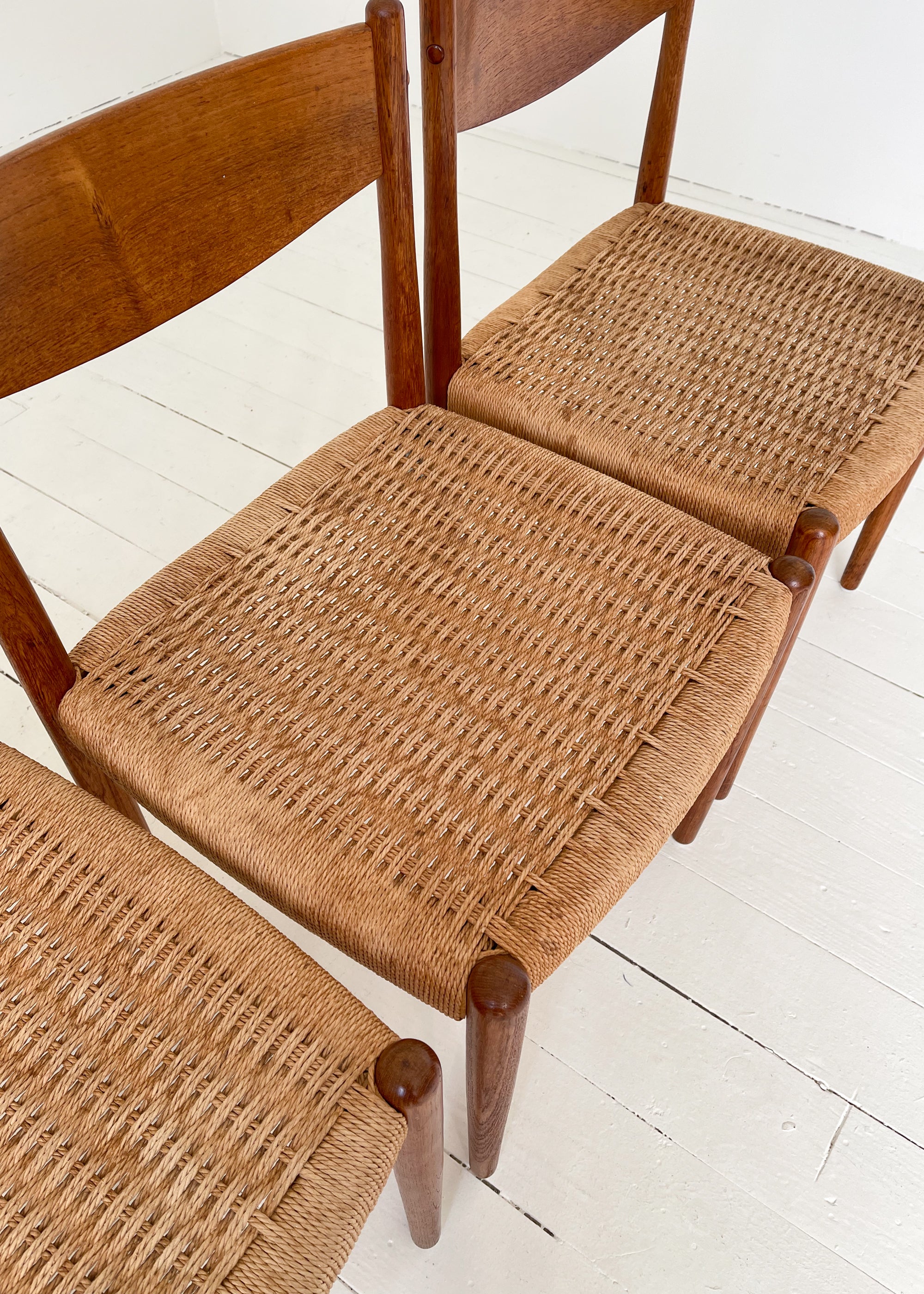 Vintage Mid-Century Poul Volther Teak Dining Chairs
