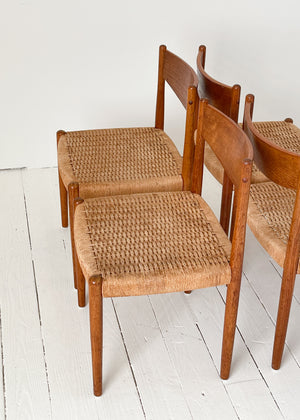 Vintage Mid-Century Poul Volther Teak Dining Chairs