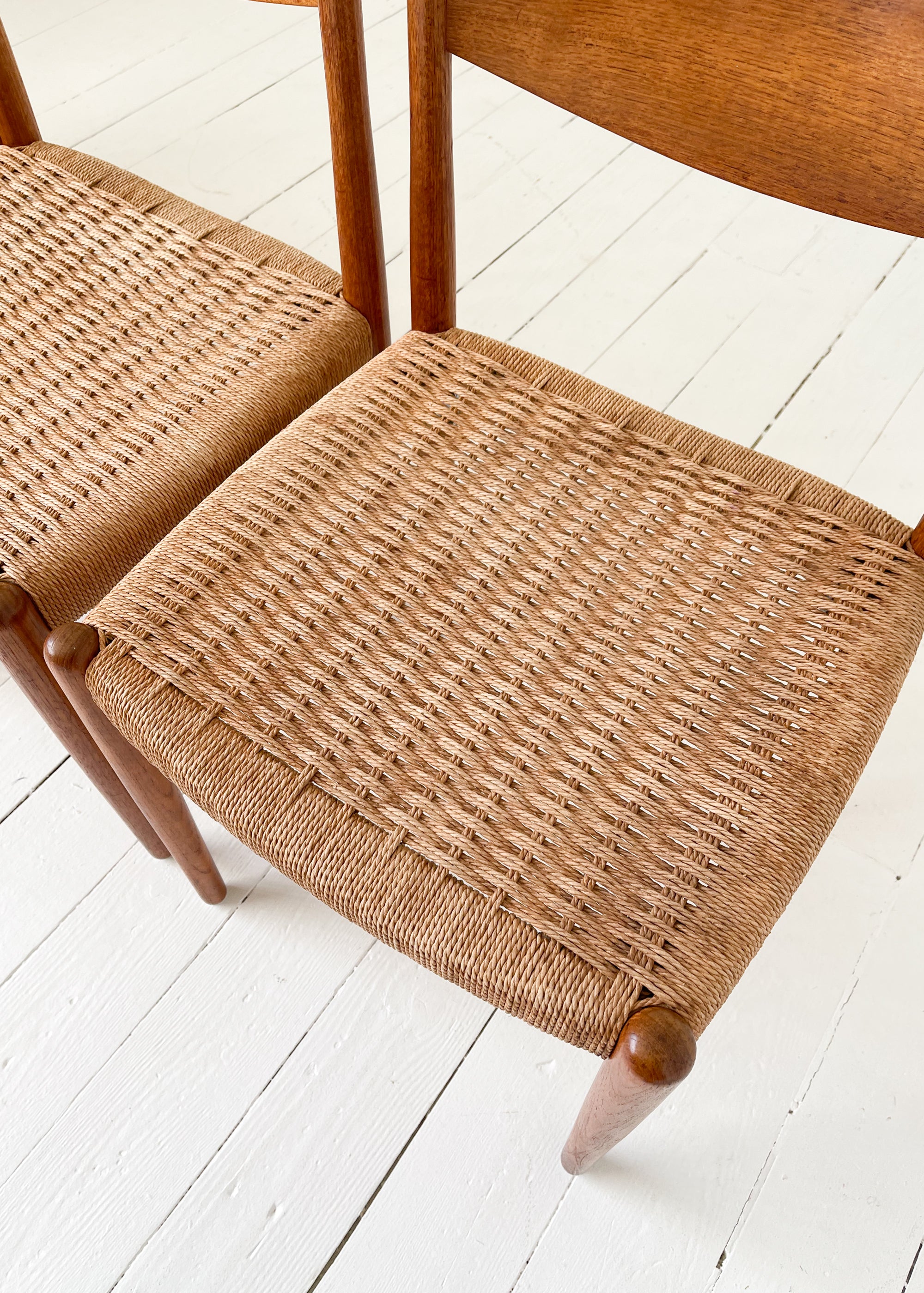 Vintage Mid-Century Poul Volther Teak Dining Chairs