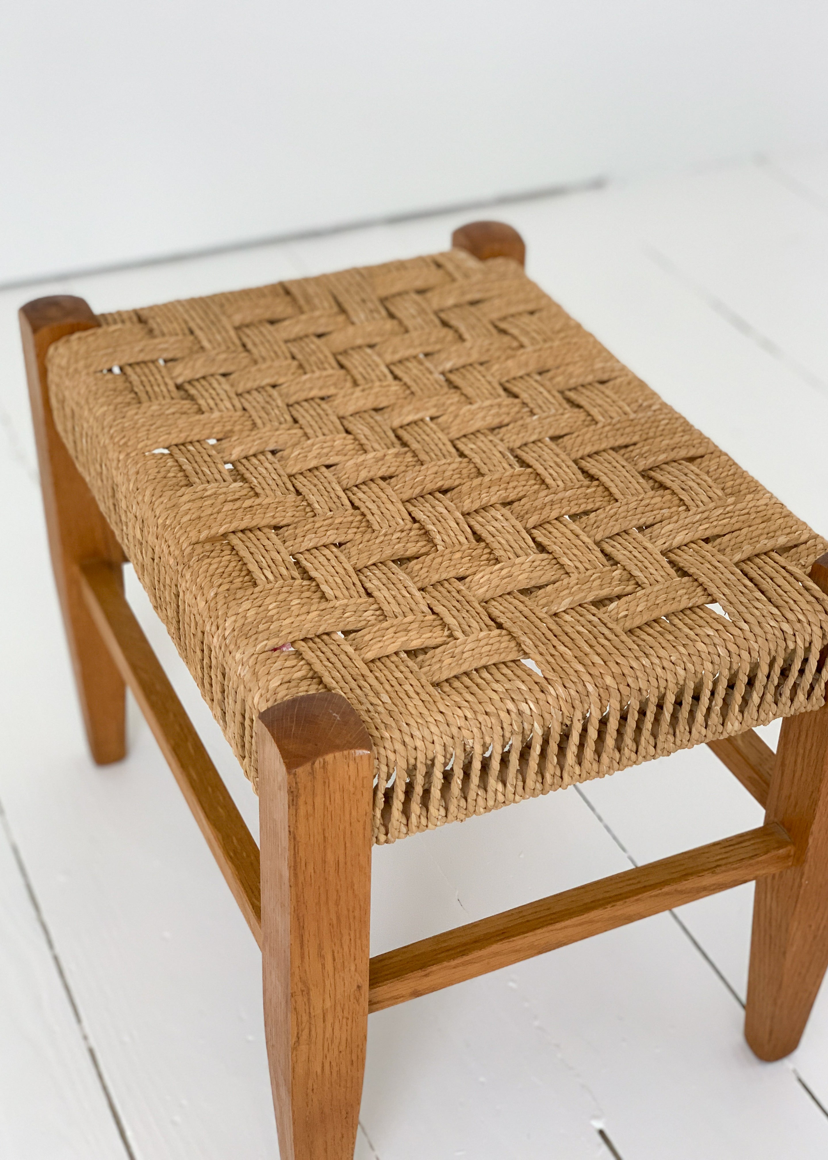 Vintage Danish Rope Stool