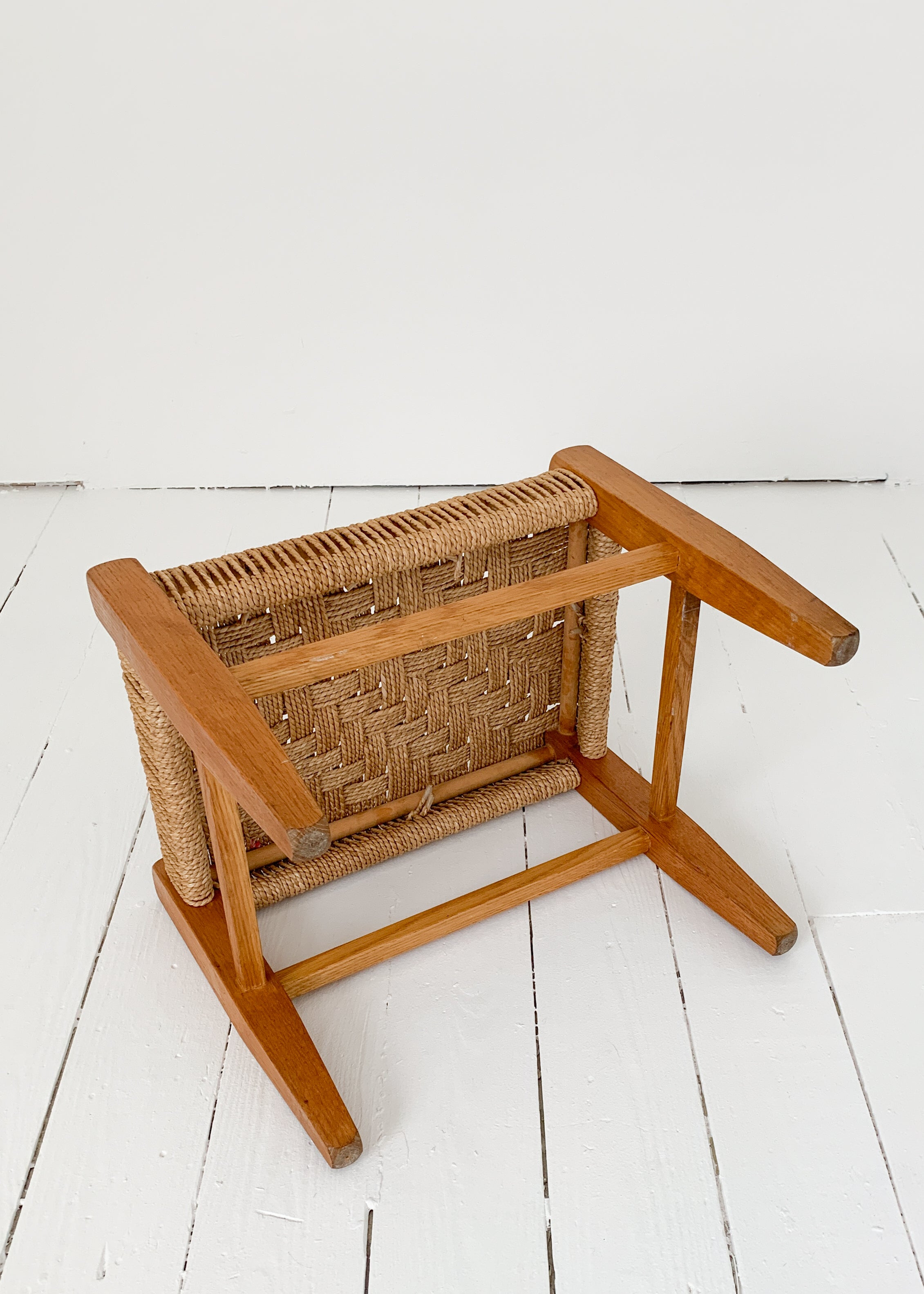 Vintage Danish Rope Stool