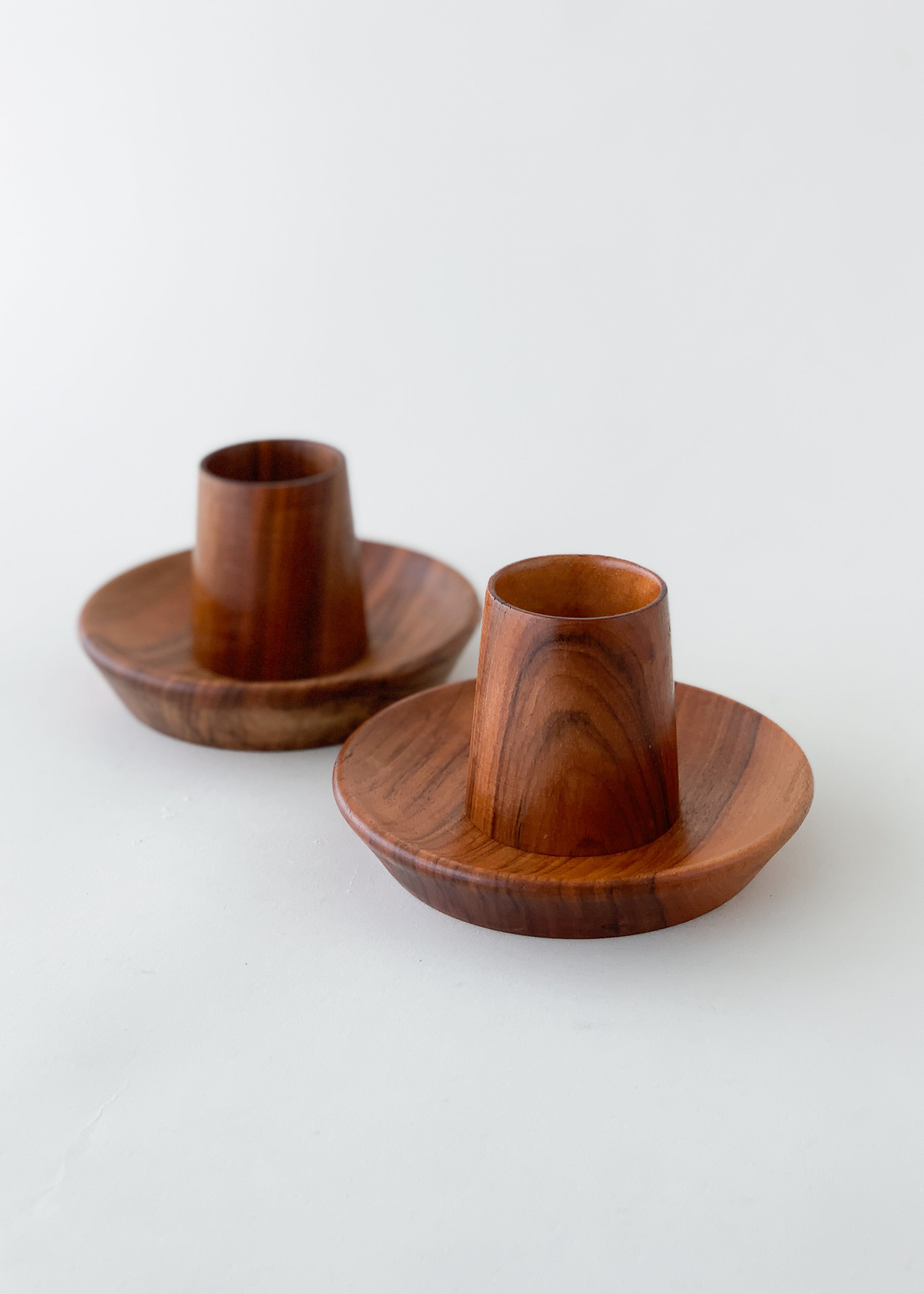 Mid-Century Teak Egg Cups