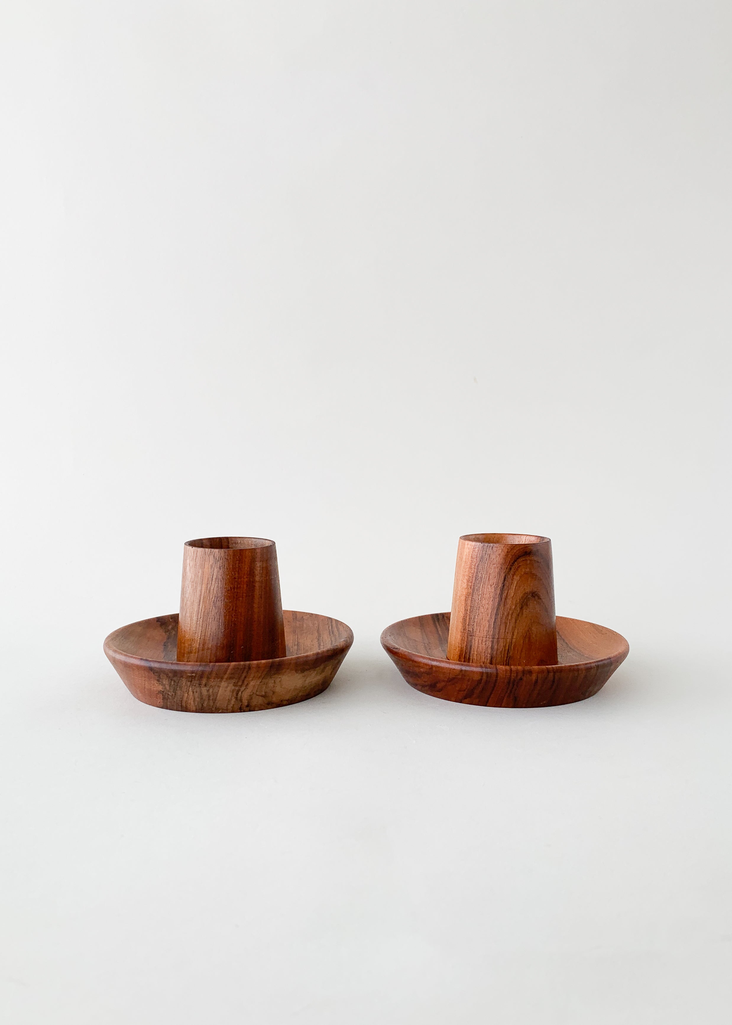 Mid-Century Teak Egg Cups