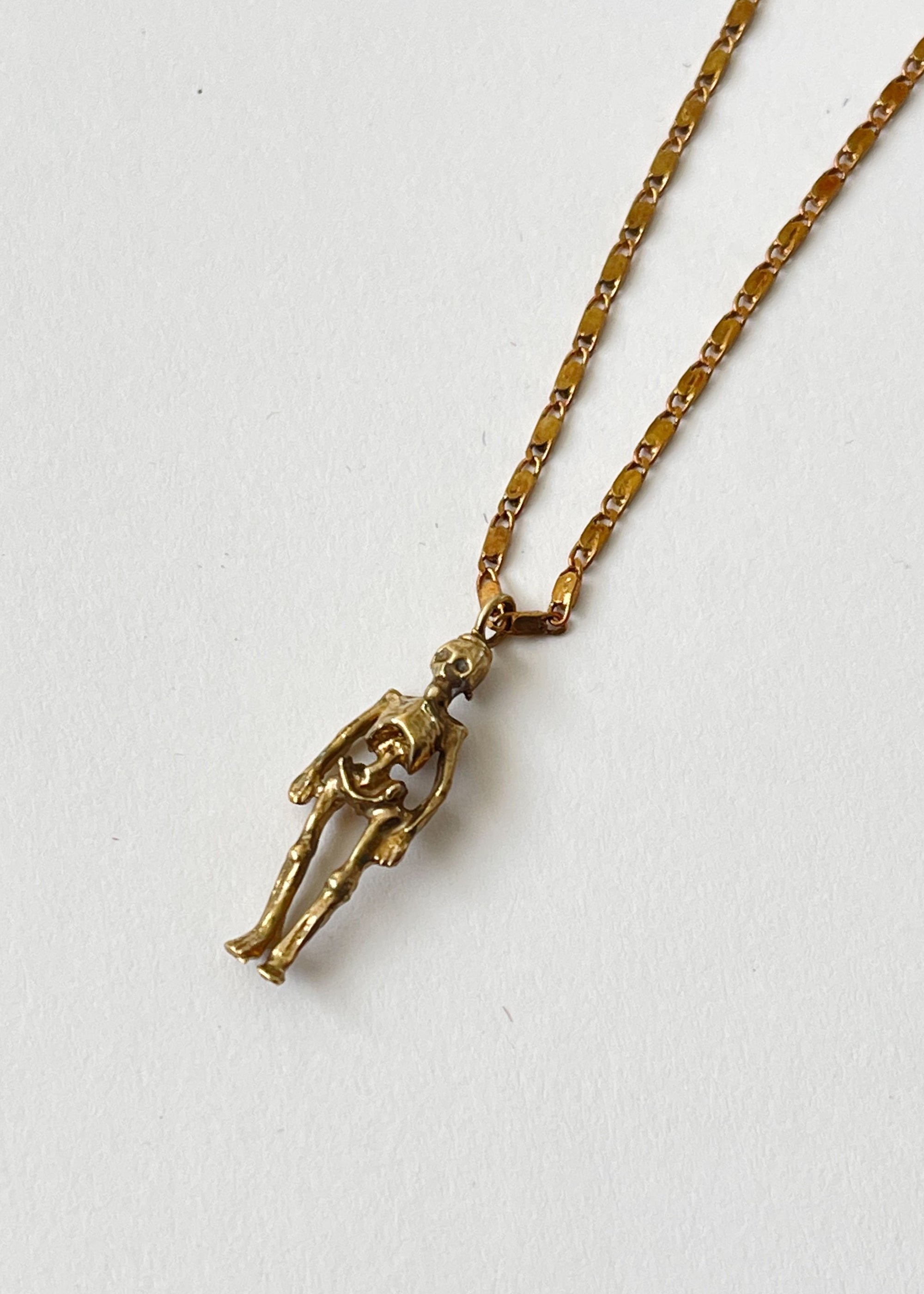 Momento Mori Skeleton Totem Pendant Necklace