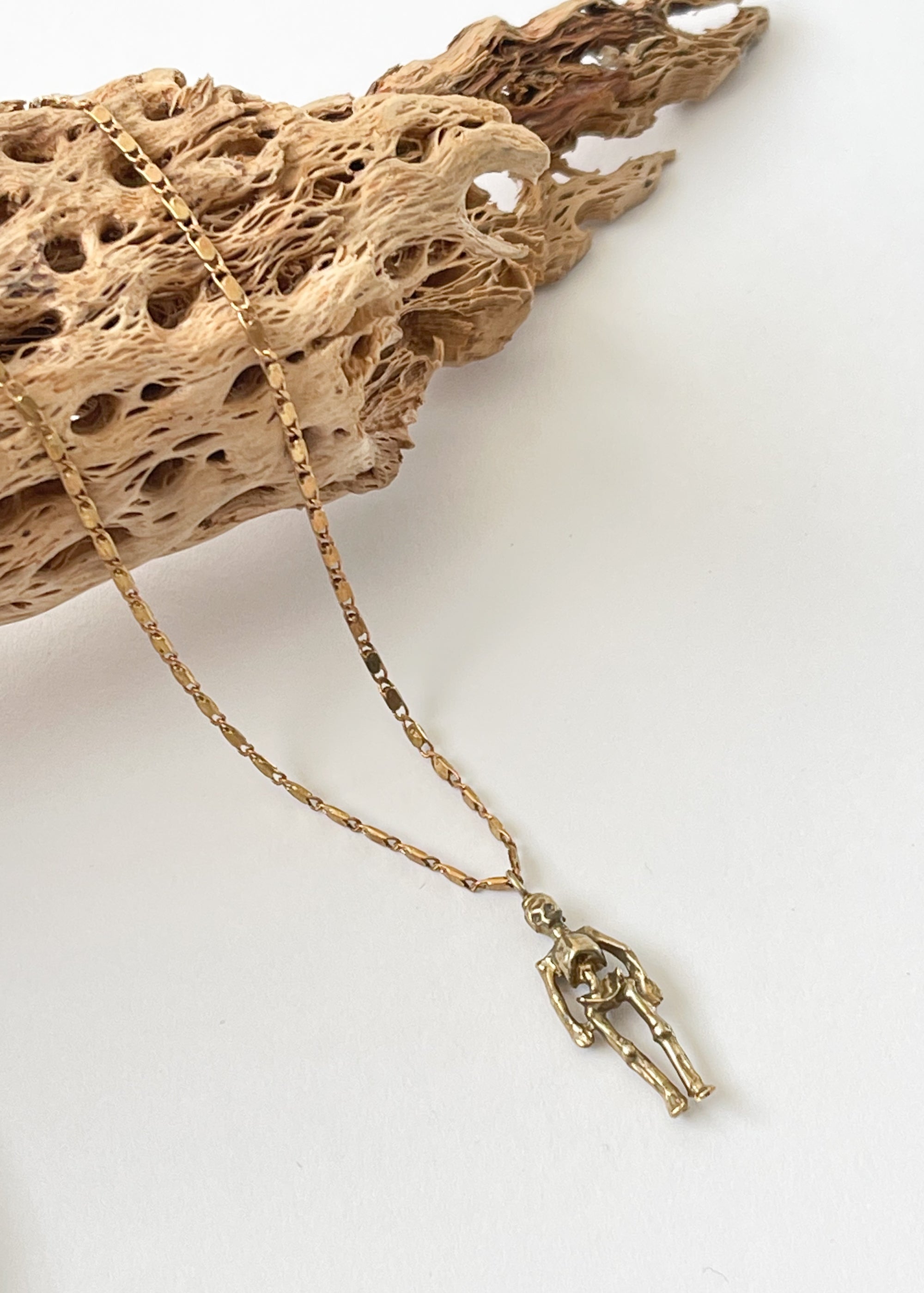 Momento Mori Skeleton Totem Pendant Necklace