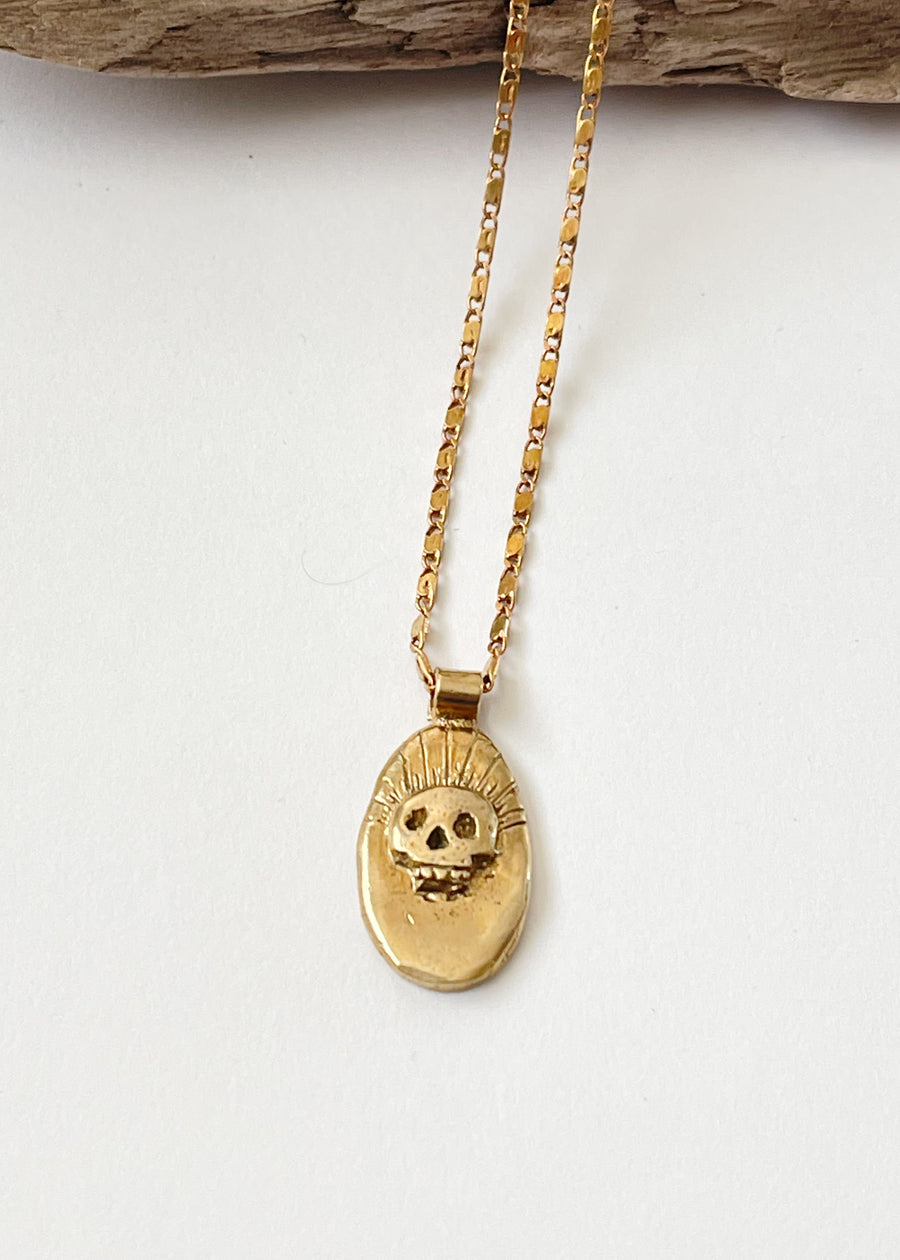 Momento Mori Skull Pendant Necklace