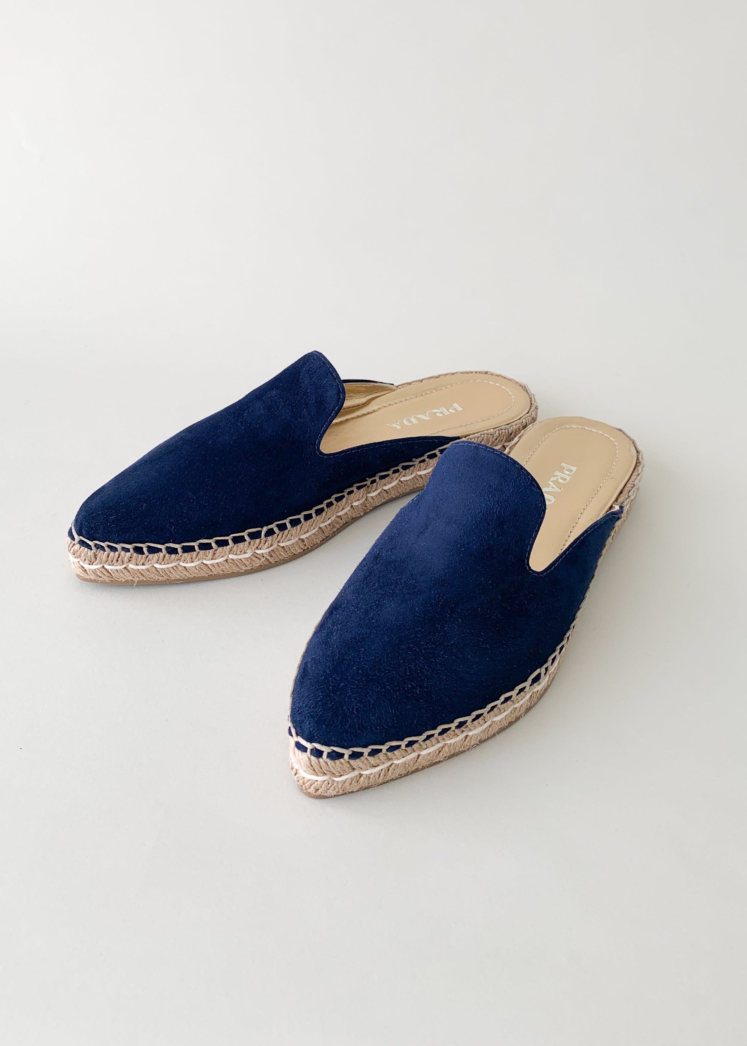 Prada Suede Espradille Slides
