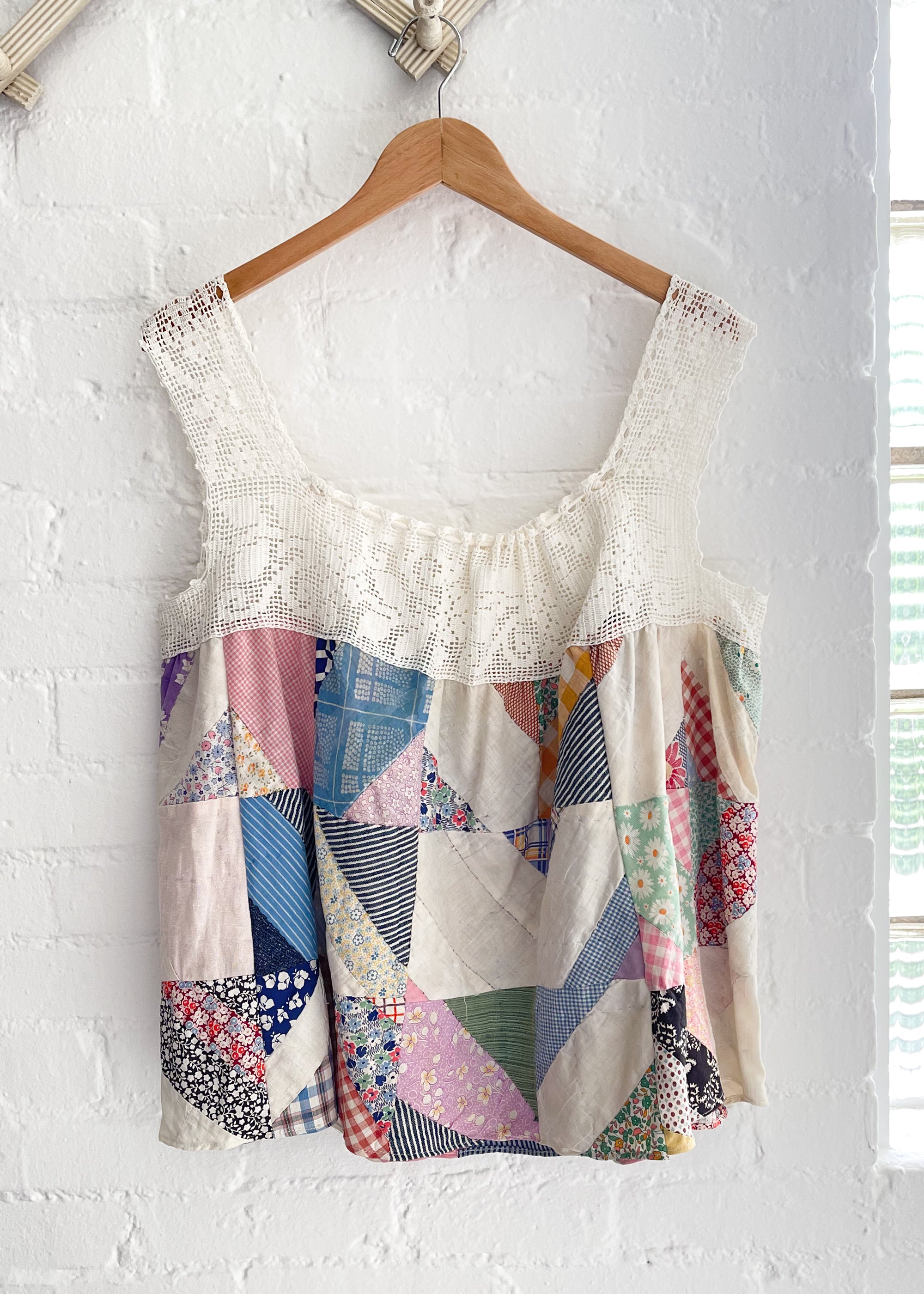 Vintage Remade 1930s Quilt Top