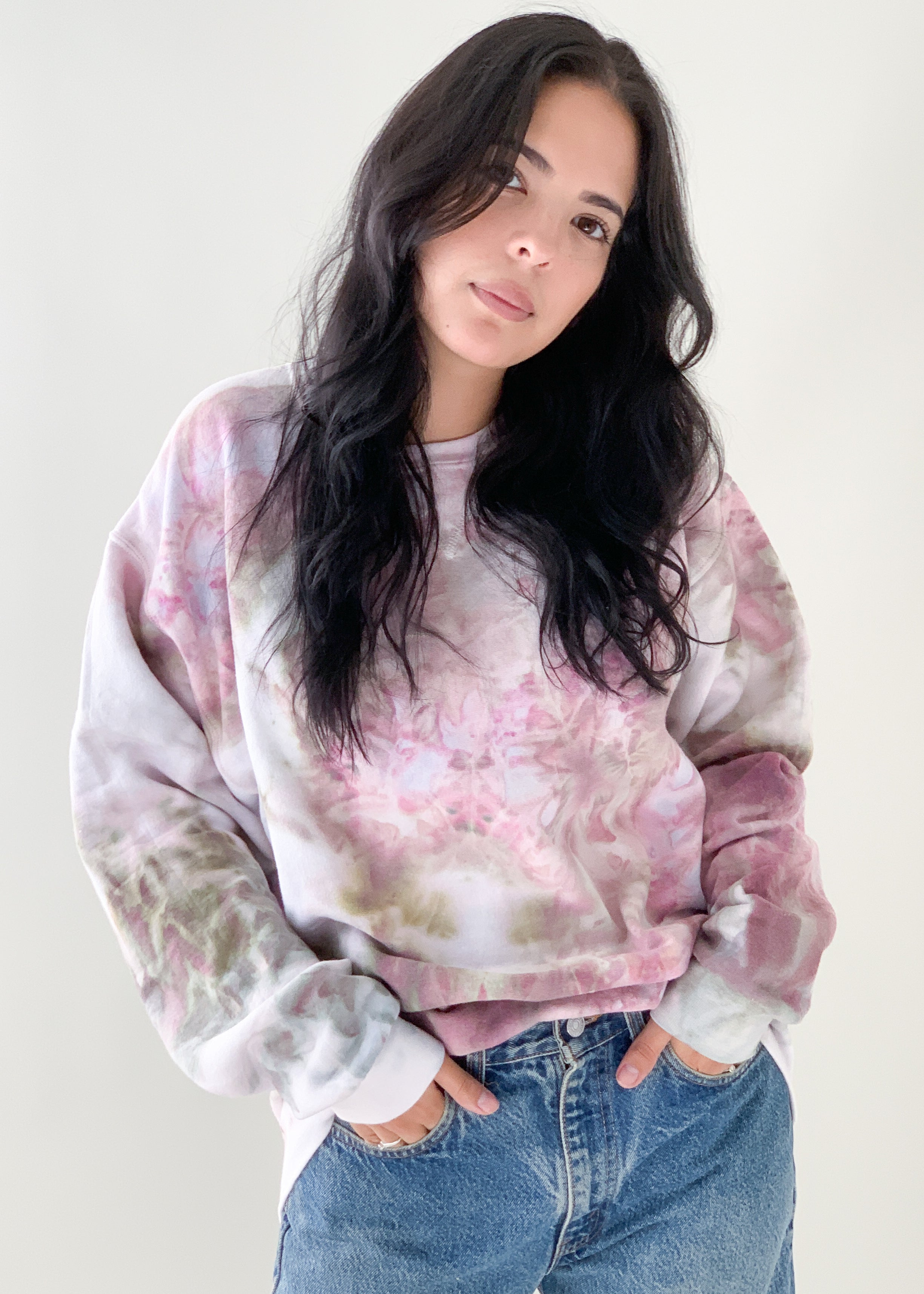 Botanical Tie Dye Sweatshirt
