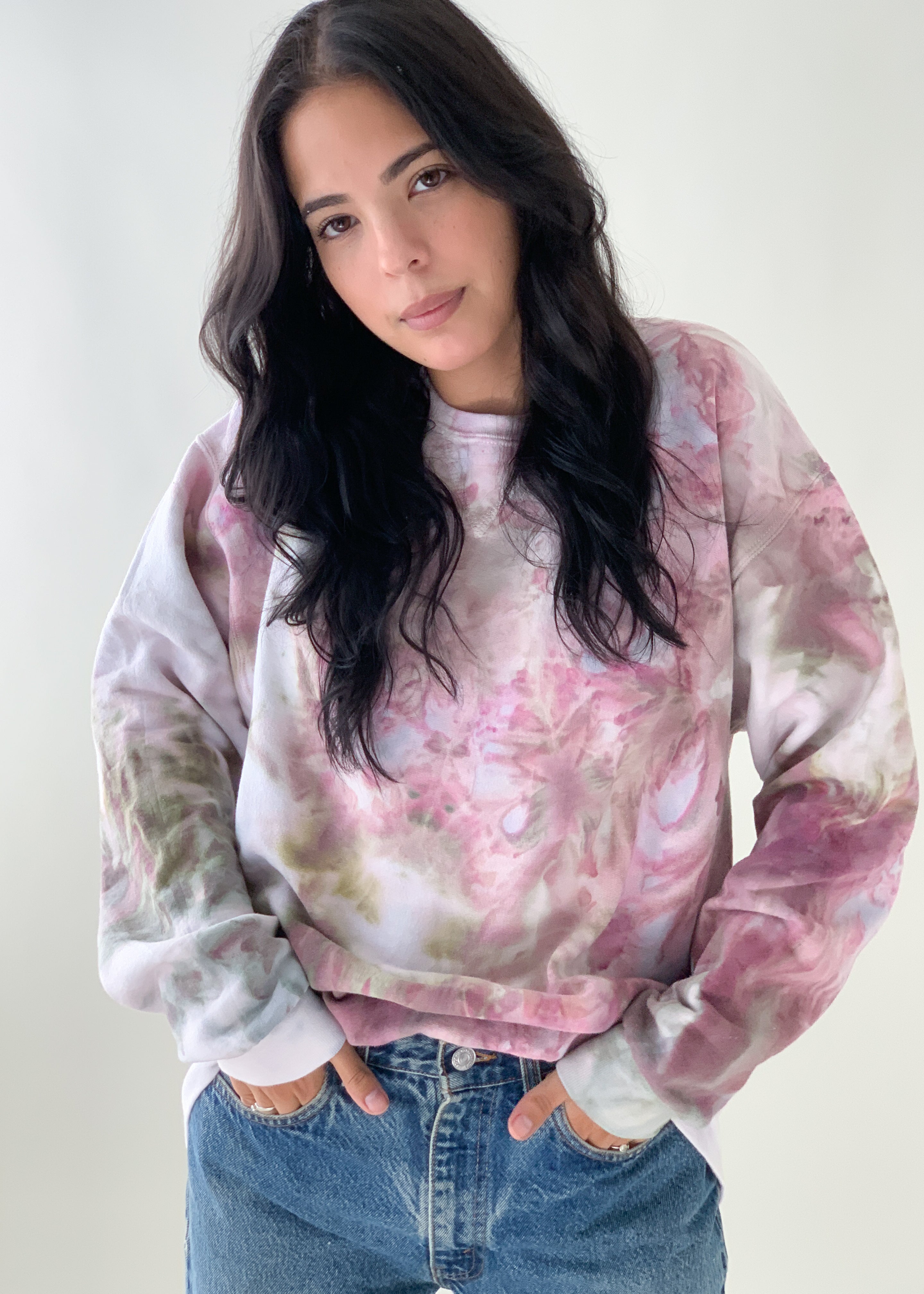 Botanical Tie Dye Sweatshirt