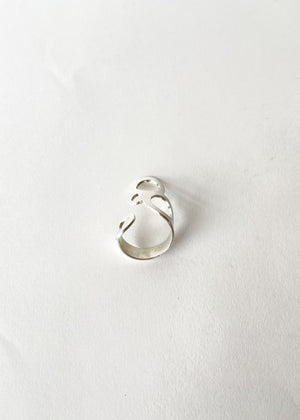 S. Tector Sterling Silver Bubbles Ring