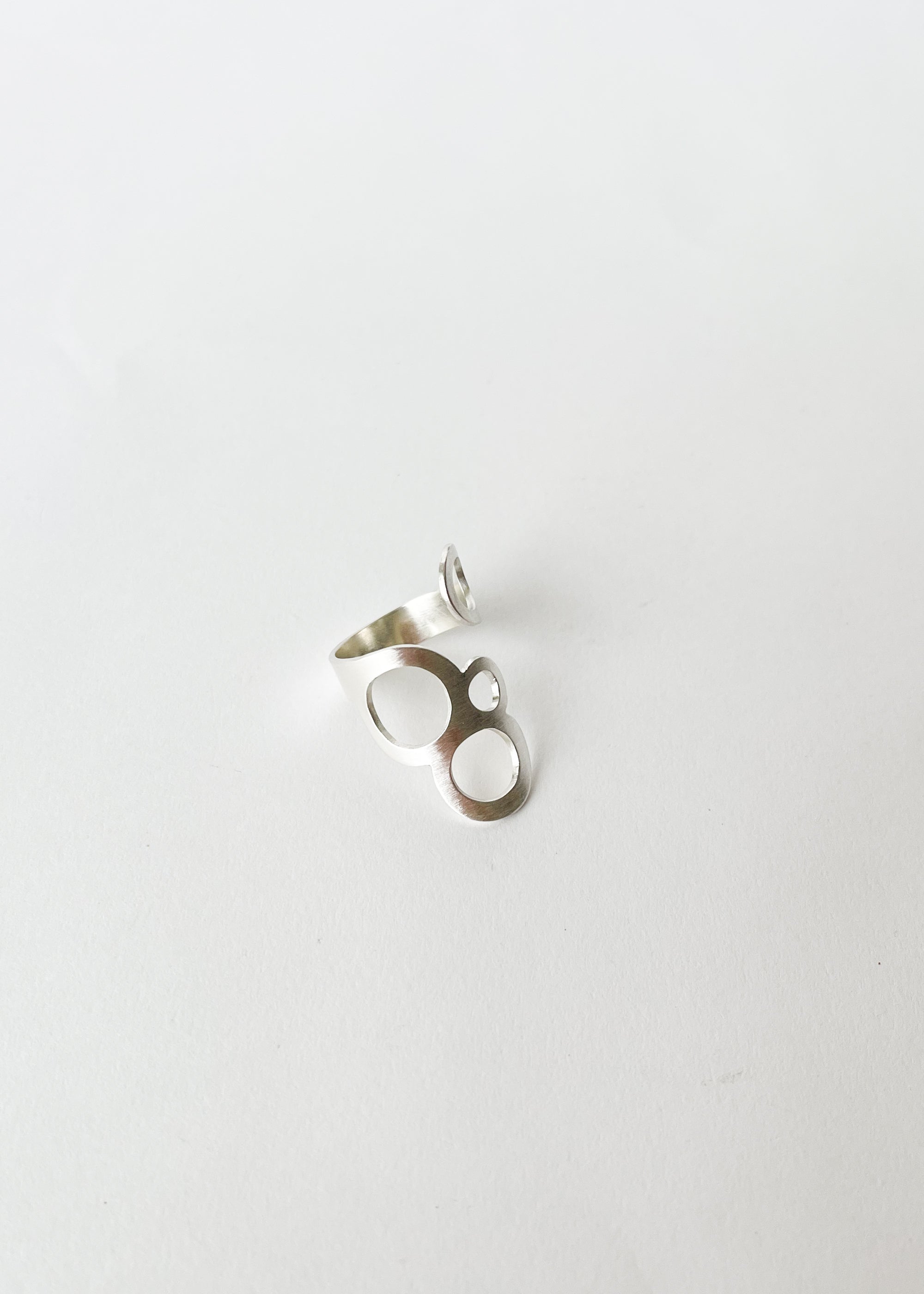 S. Tector Sterling Silver Bubbles Ring