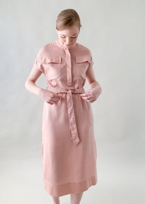 Vintage 1980s Blush Shift Dress