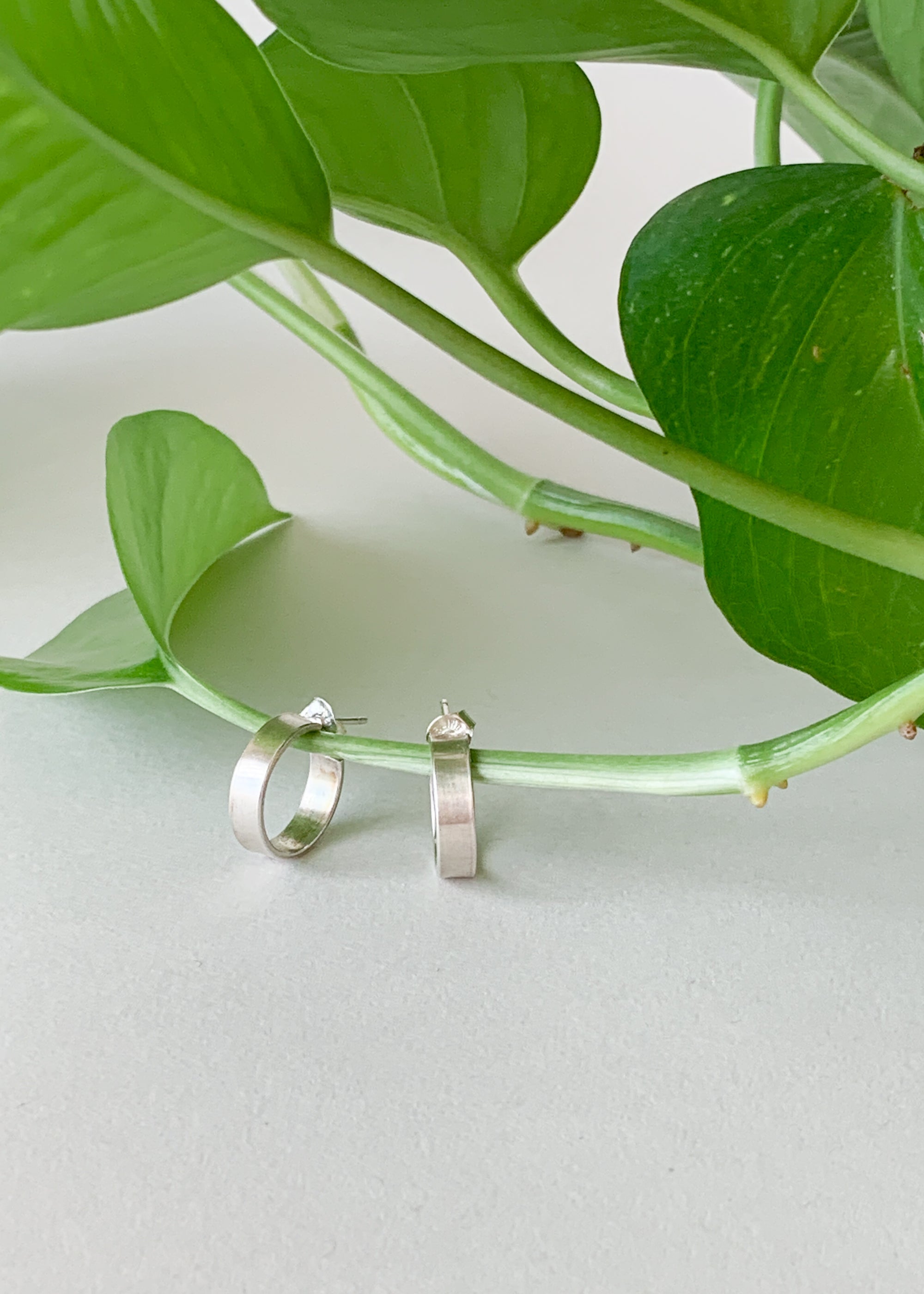 S. Tector Metals Everyday Silver Hoops
