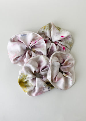 Hand-Dyed Silk Scrunchie