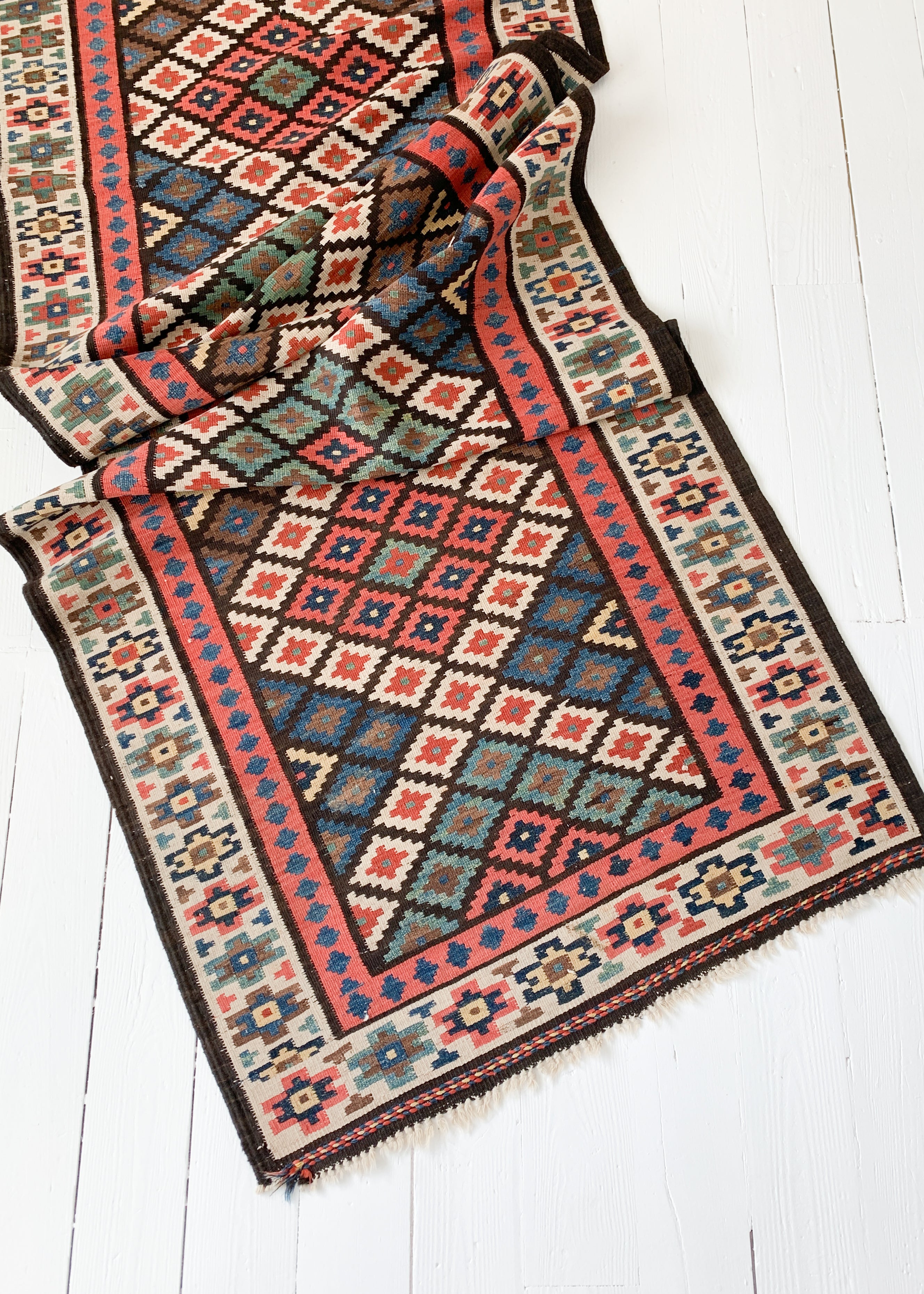 Vintage Turkish Kilim Runner