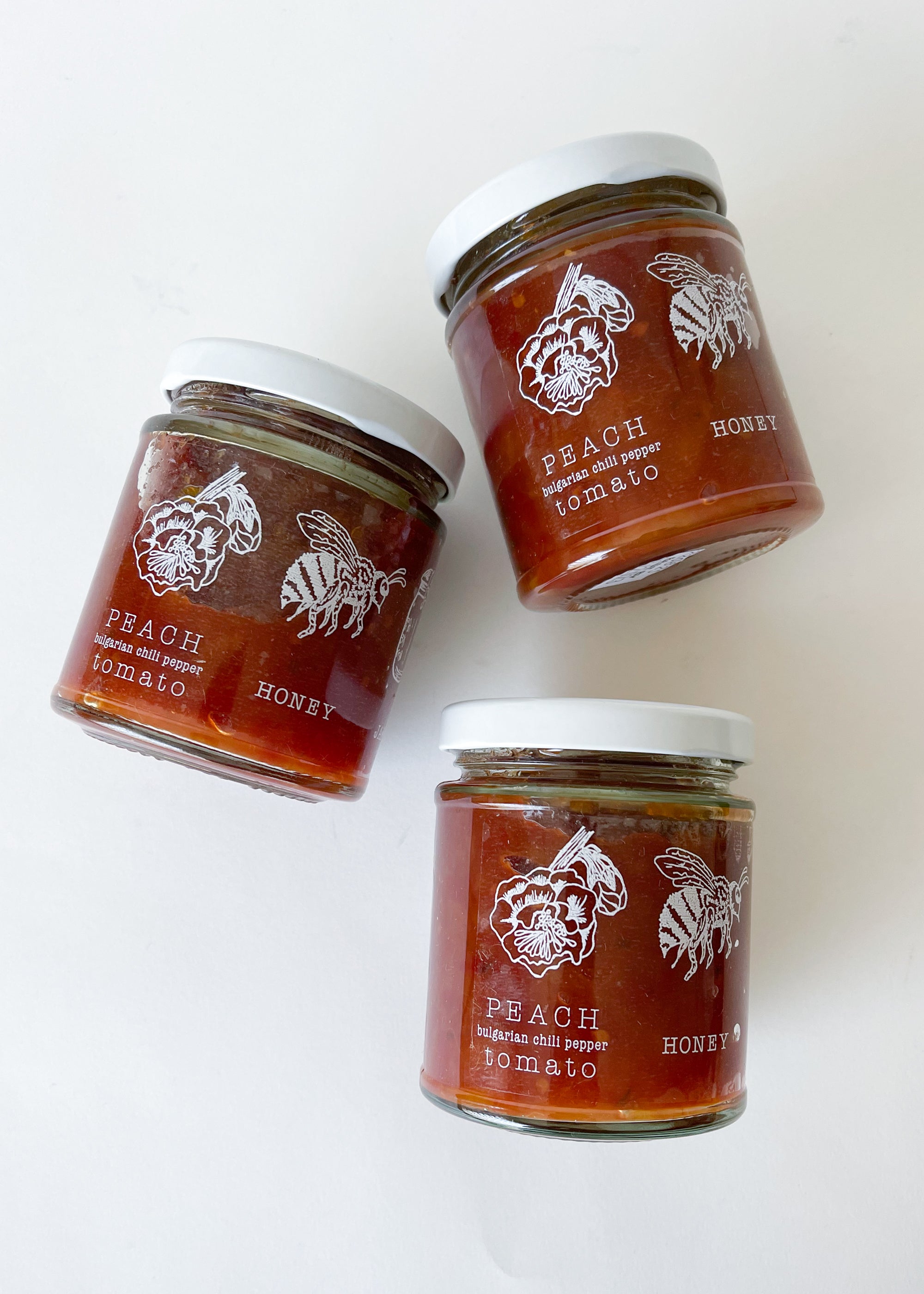 Peach Chili Pepper Tomato Jammy-Spread - Seasonal