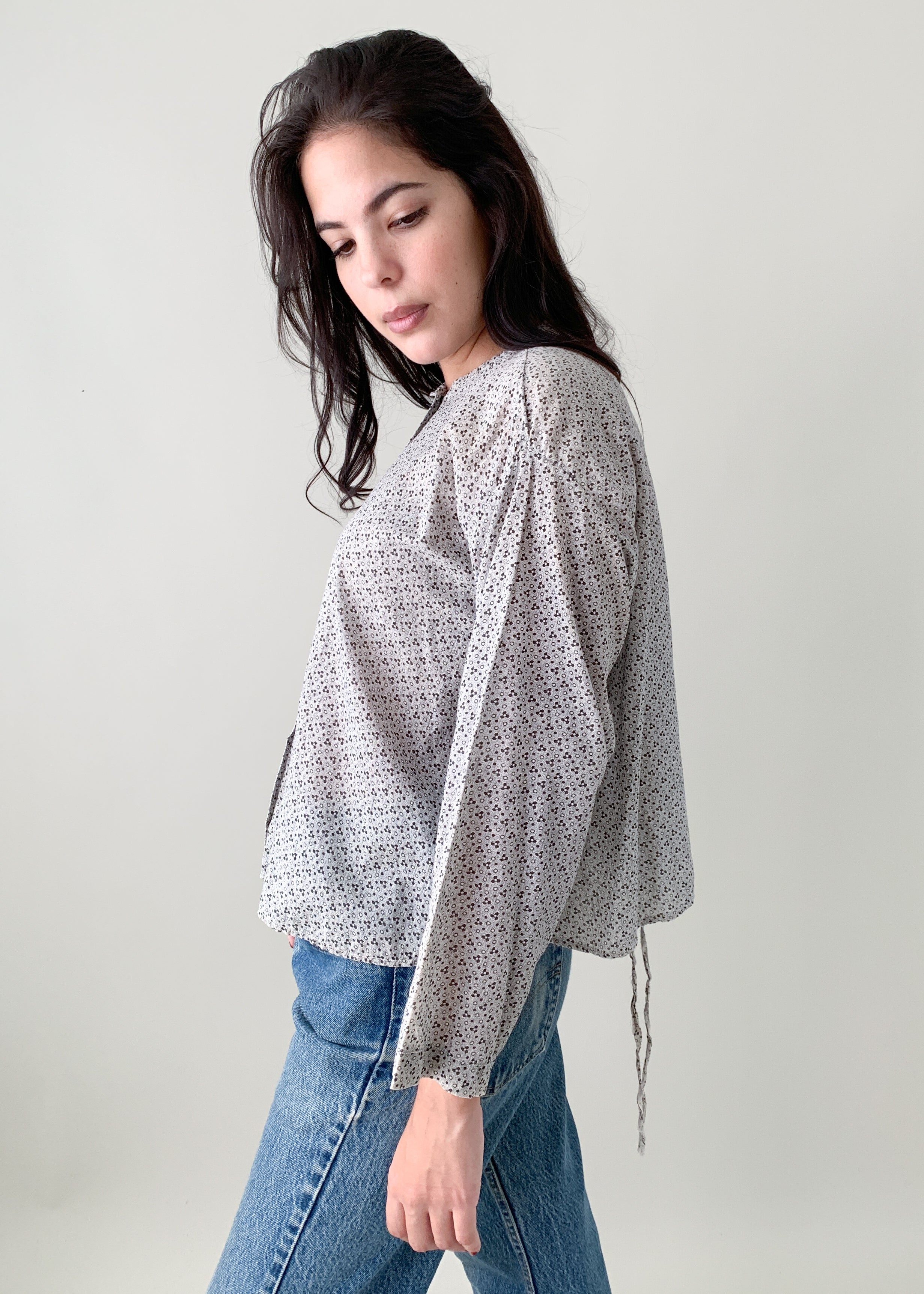 Antique Calico Cotton Work Shirt