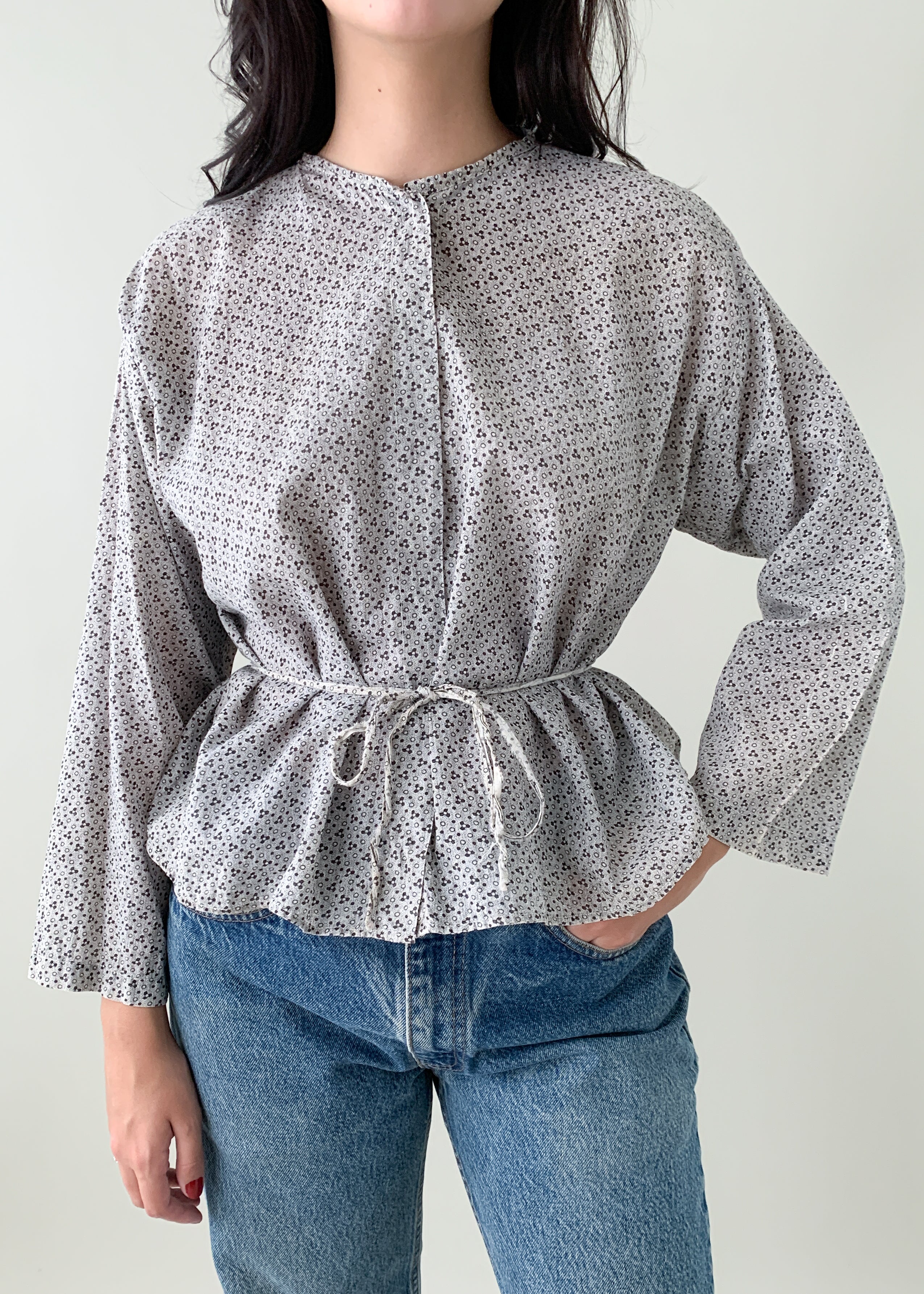 Antique Calico Cotton Work Shirt