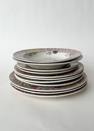 Antique Victorian Aesthetic Movement Plates (Set of 11)