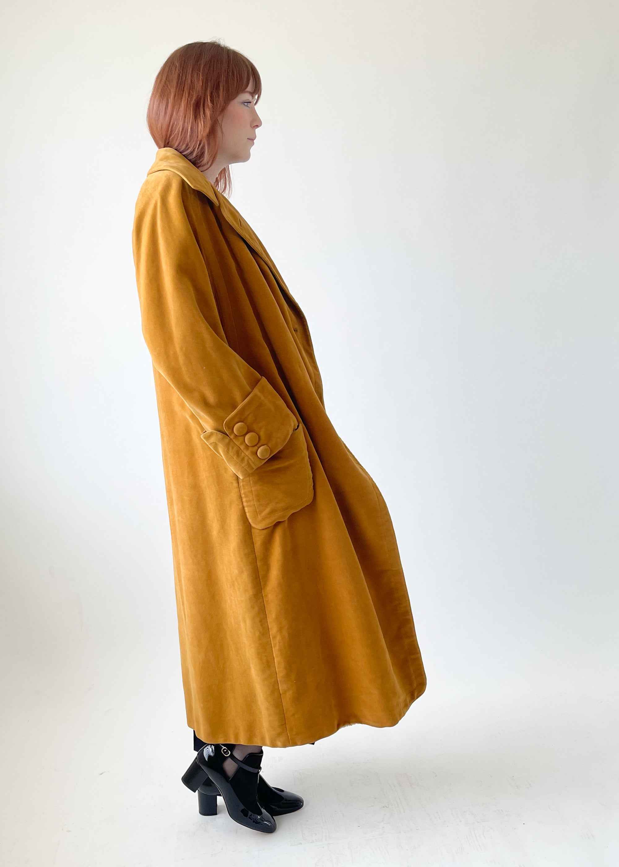 Vintage 1910s Velvet Duster Coat