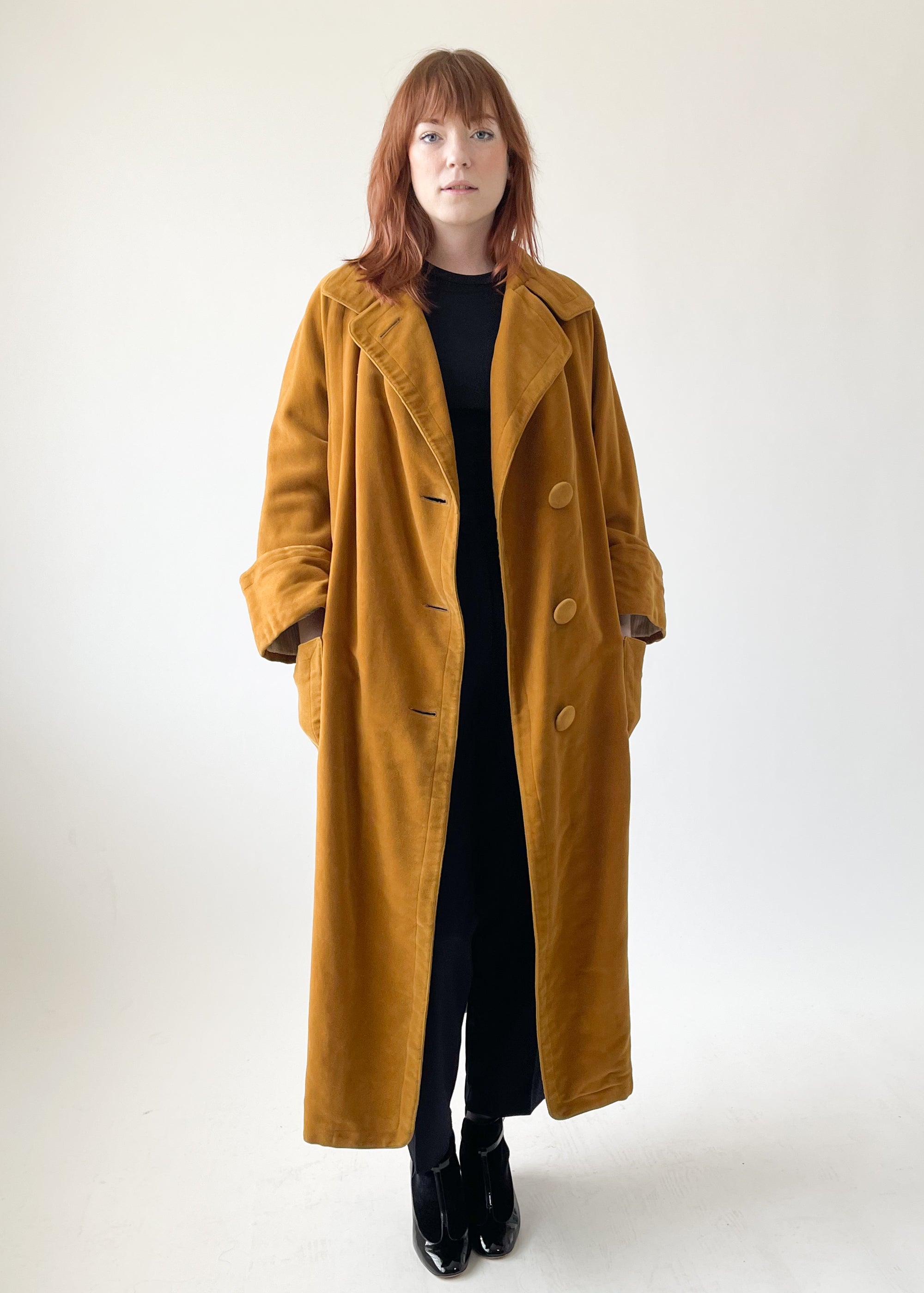 Vintage 1910s Velvet Duster Coat