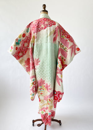 Vintage 1920s Hand-painted Kimono