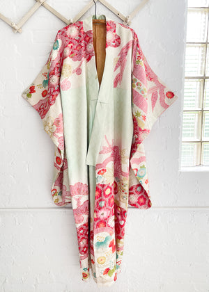 Vintage 1920s Hand-painted Kimono