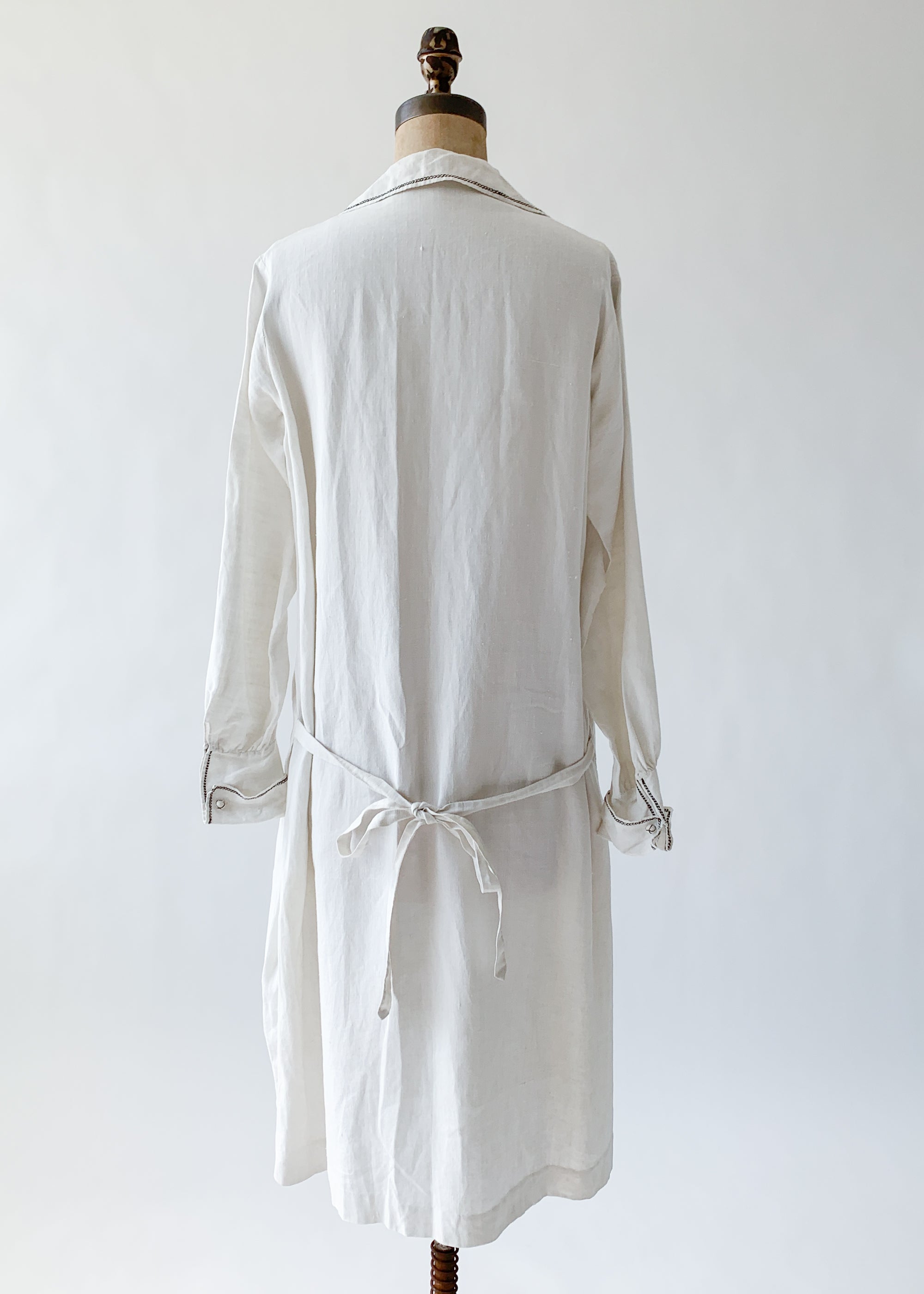 Vintage 1920s Arts and Crafts Linen Dress