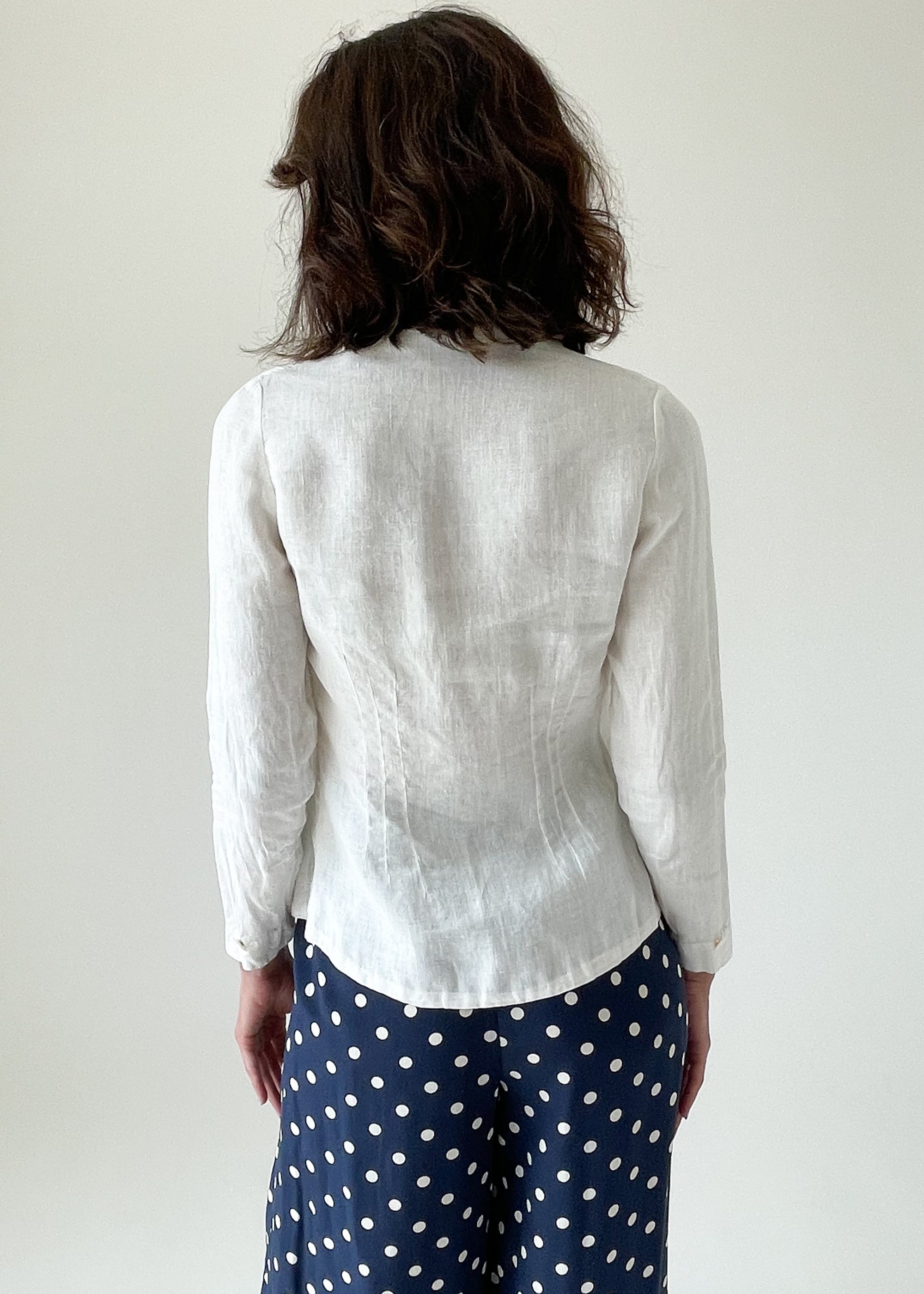 Vintage 1920s White Linen Jacket