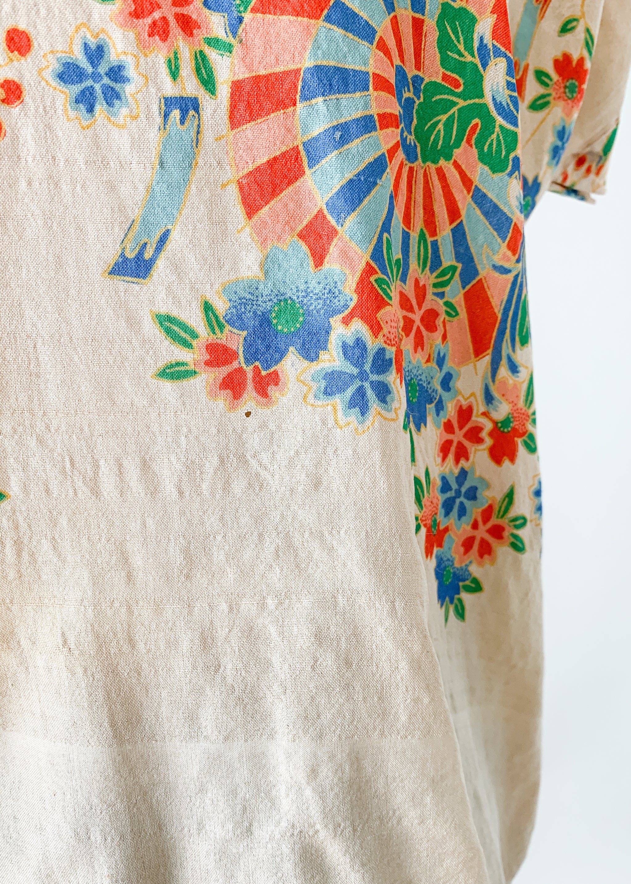Vintage 1920s Pongee Silk Top