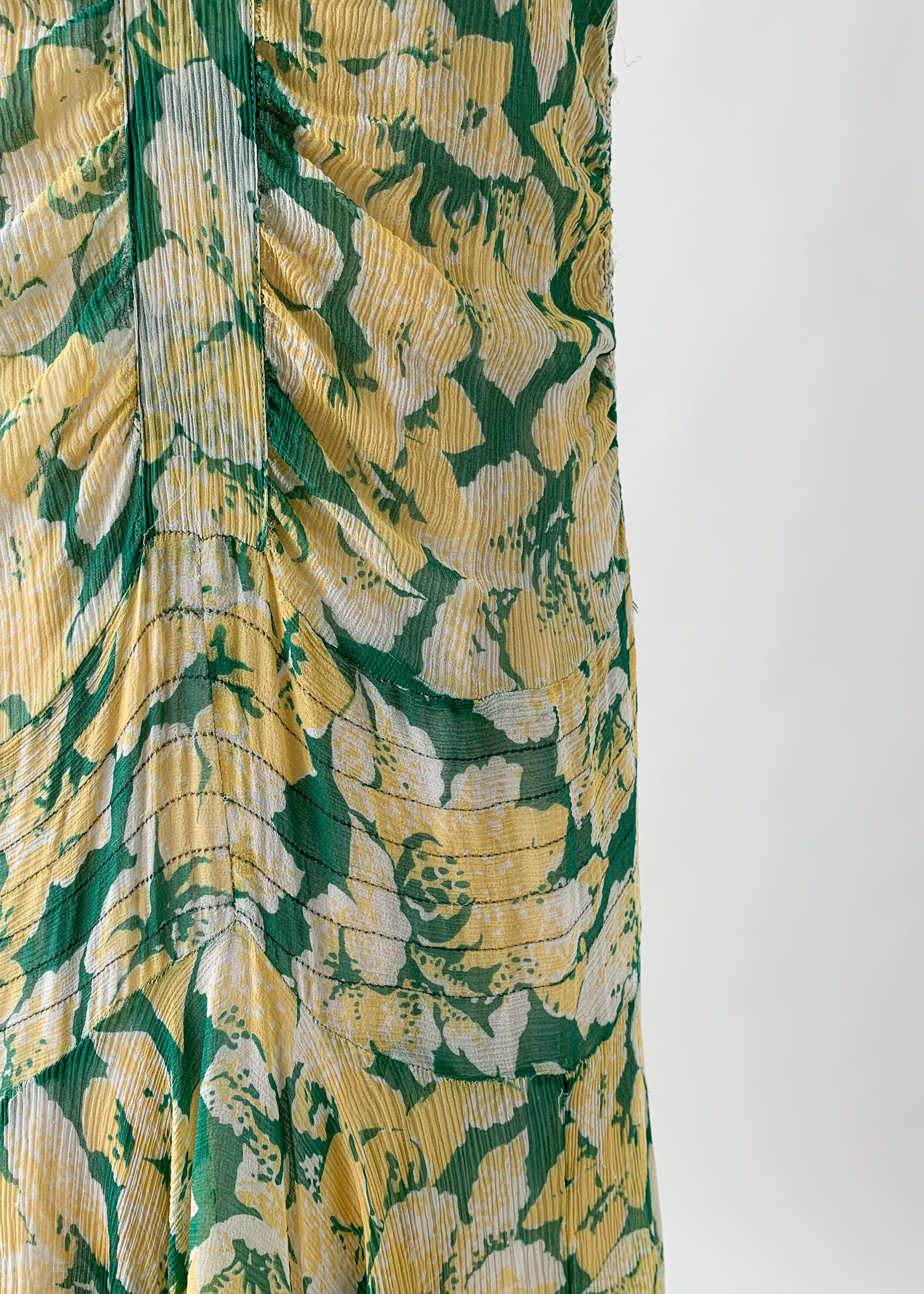 Vintage 1920s Silk Chiffon Dress