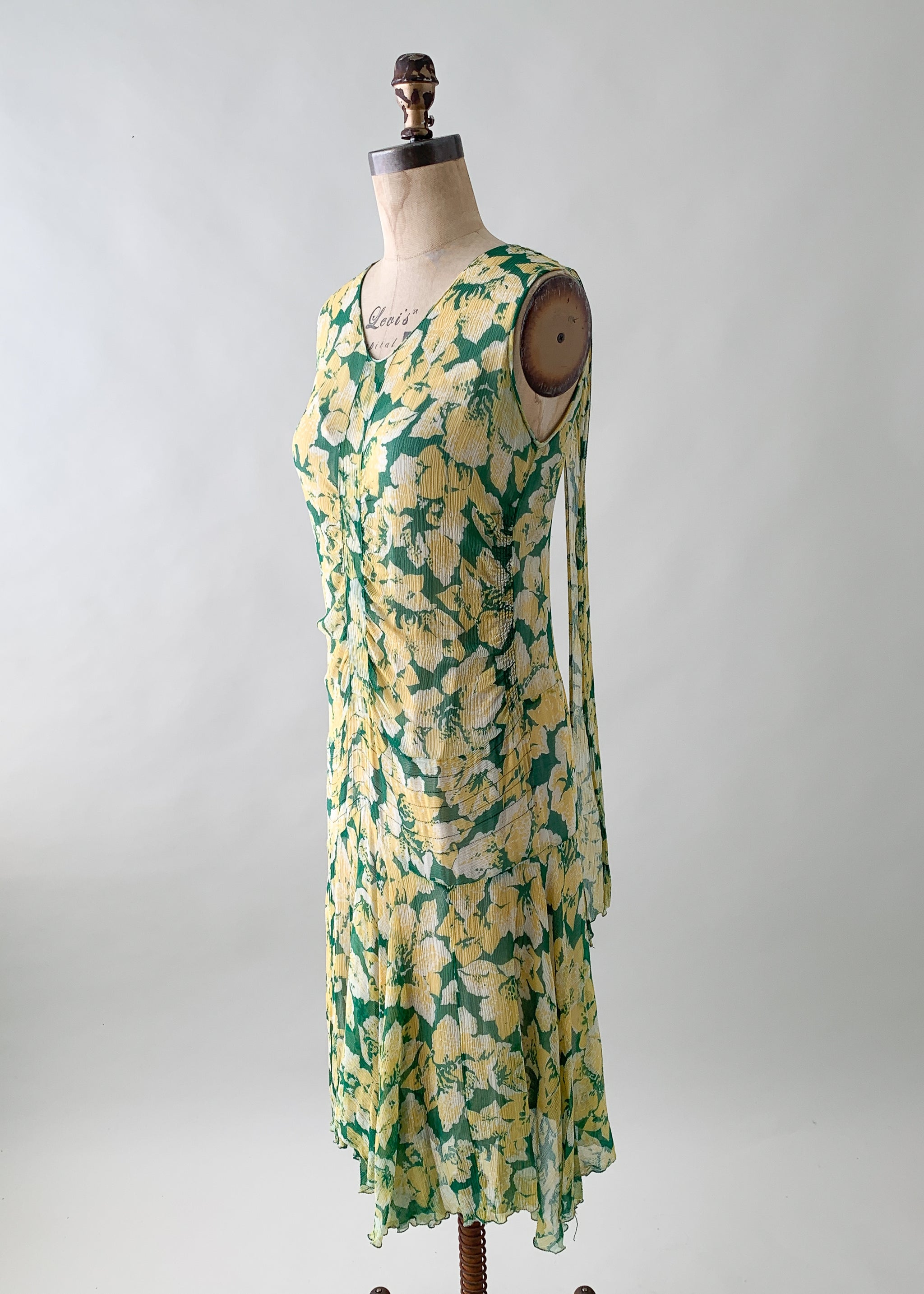 Vintage 1920s Silk Chiffon Dress - Raleigh Vintage