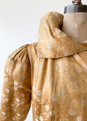 Vintage 1930s Gold Brocade Coat