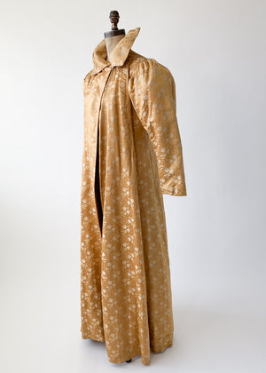 Vintage 1930s Gold Brocade Coat
