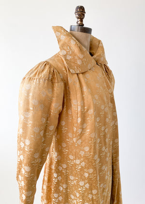 Vintage 1930s Gold Brocade Coat