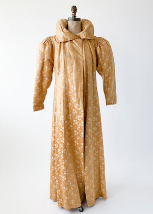 Vintage 1930s Gold Brocade Coat