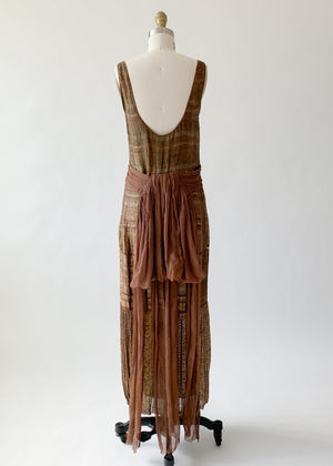 Vintage 1930s Lamé Evening Dress