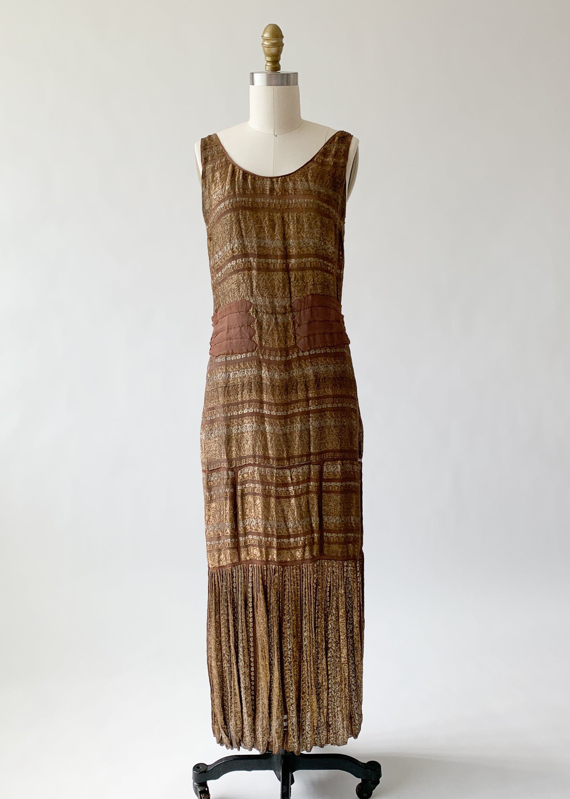 Vintage 1930s Lamé Evening Dress