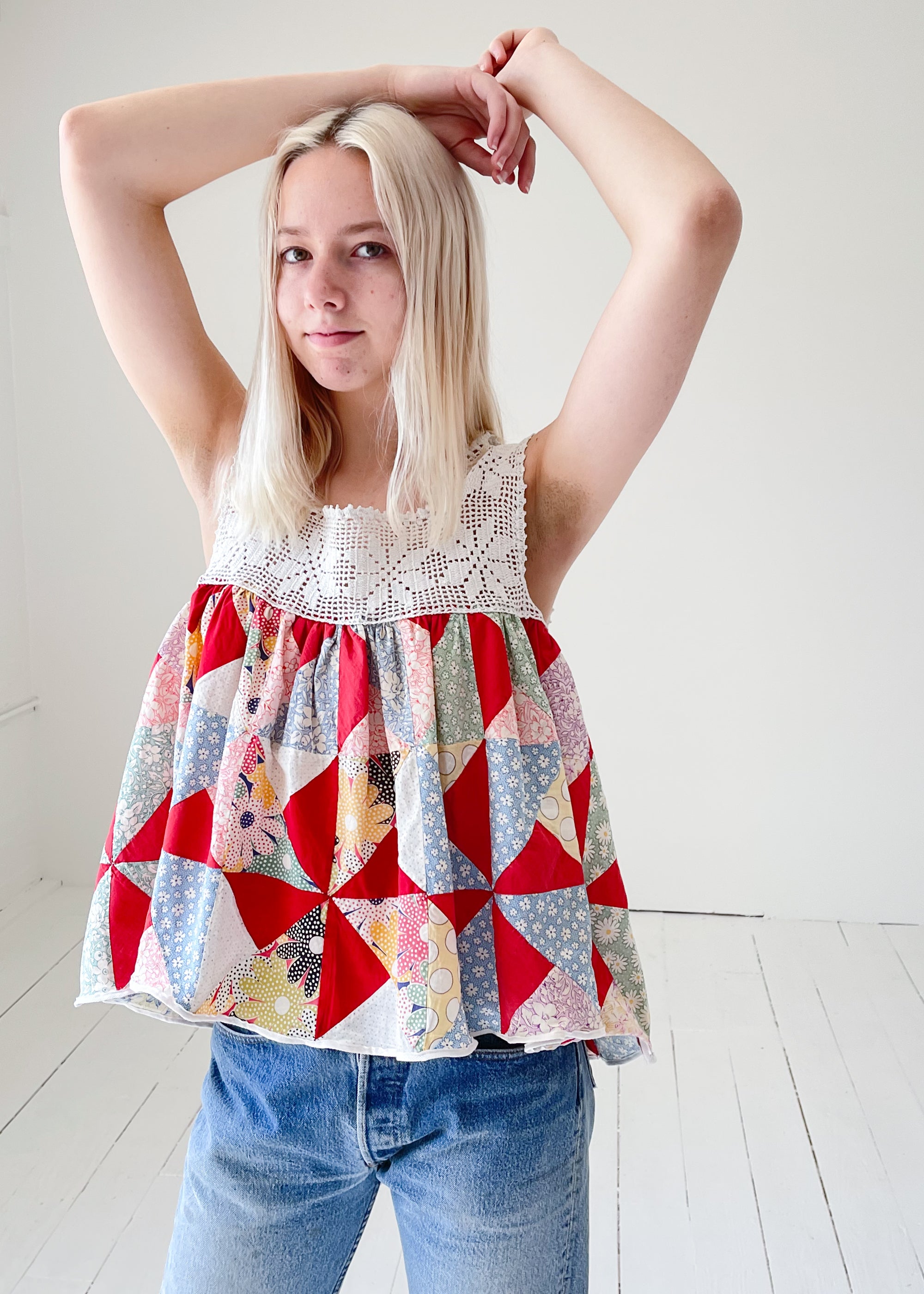 Vintage Remade 1930s Quilt Top