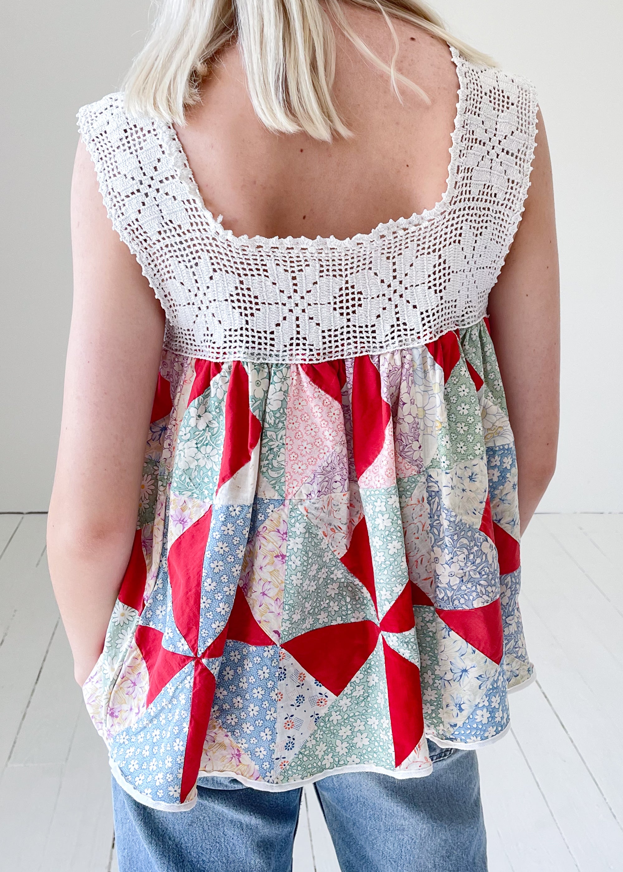 Vintage Remade 1930s Quilt Top