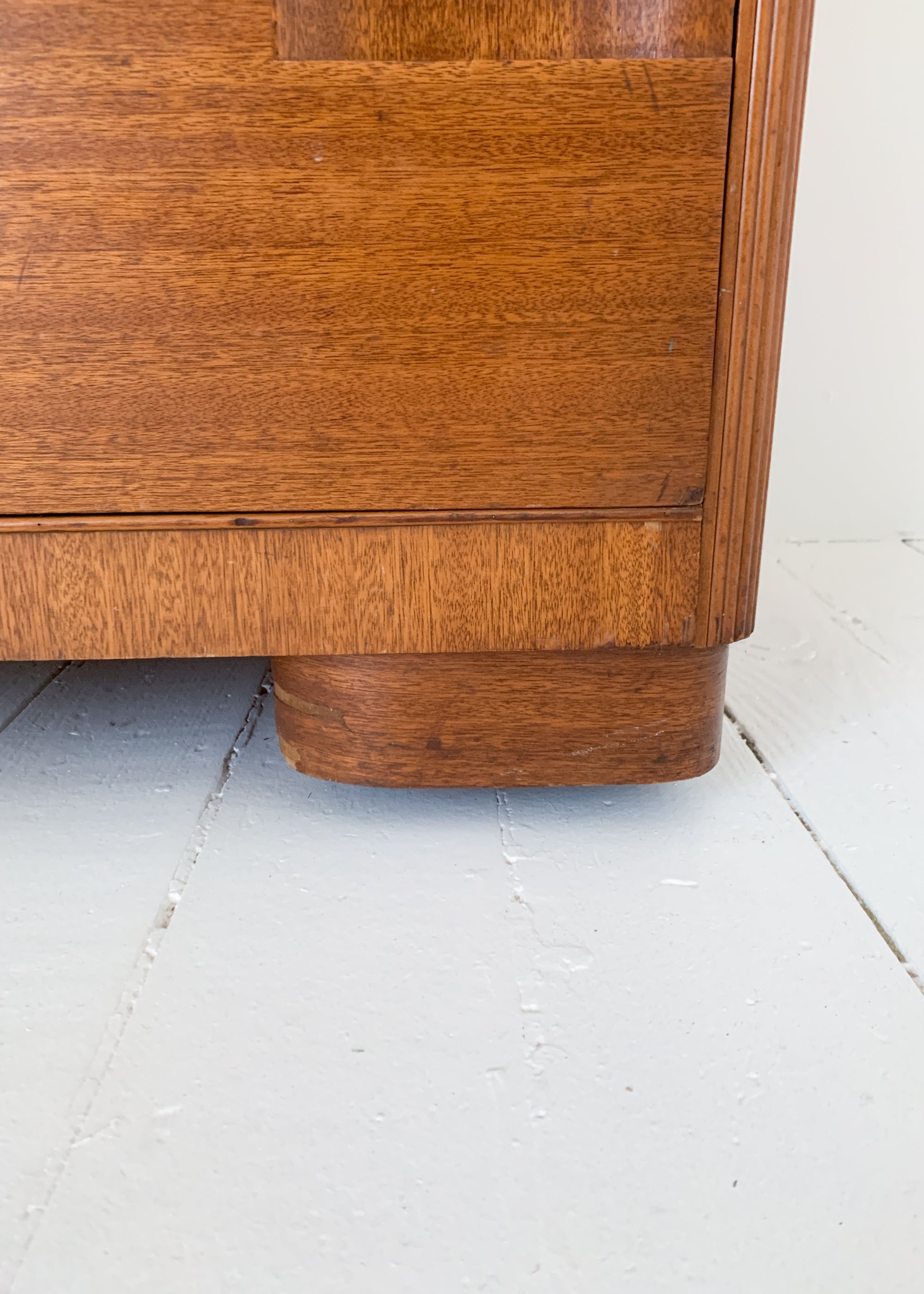 Vintage 1940s Art Deco Mahogany Dresser