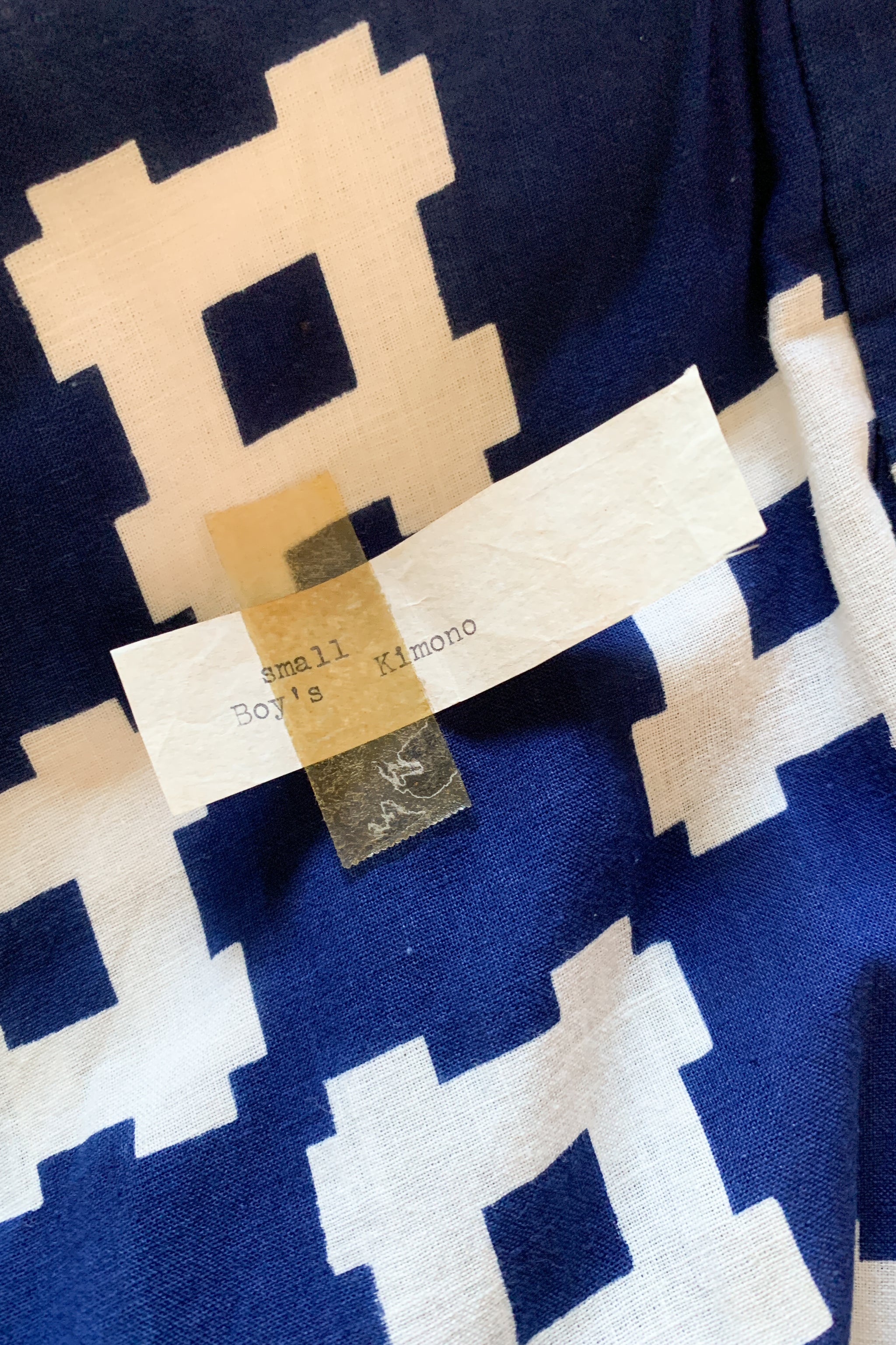 Vintage Late 1940s Japanese Indigo Dyed Robe