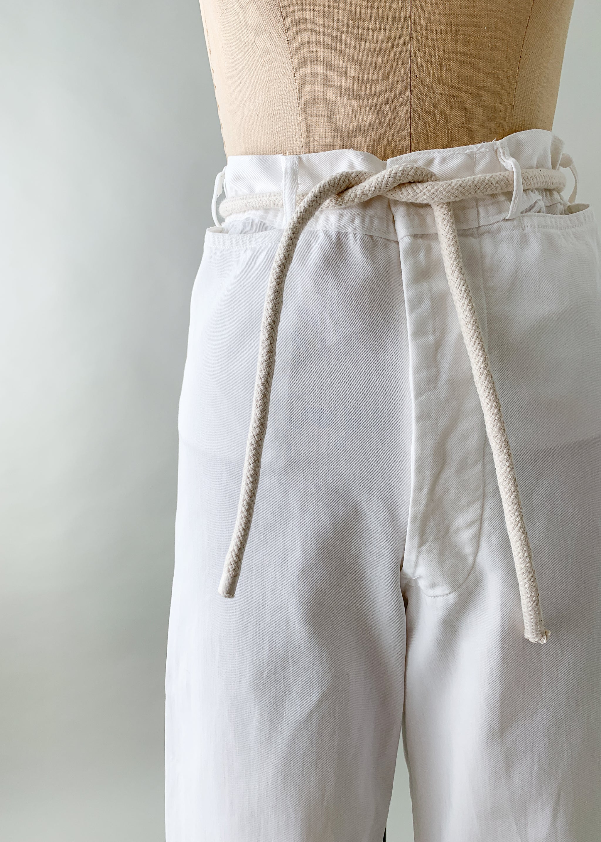 Vintage 1940s USN white cotton pants - Raleigh Vintage
