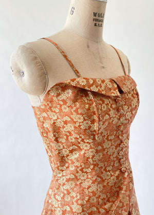 Vintage 1940s Brocade Pant Suit
