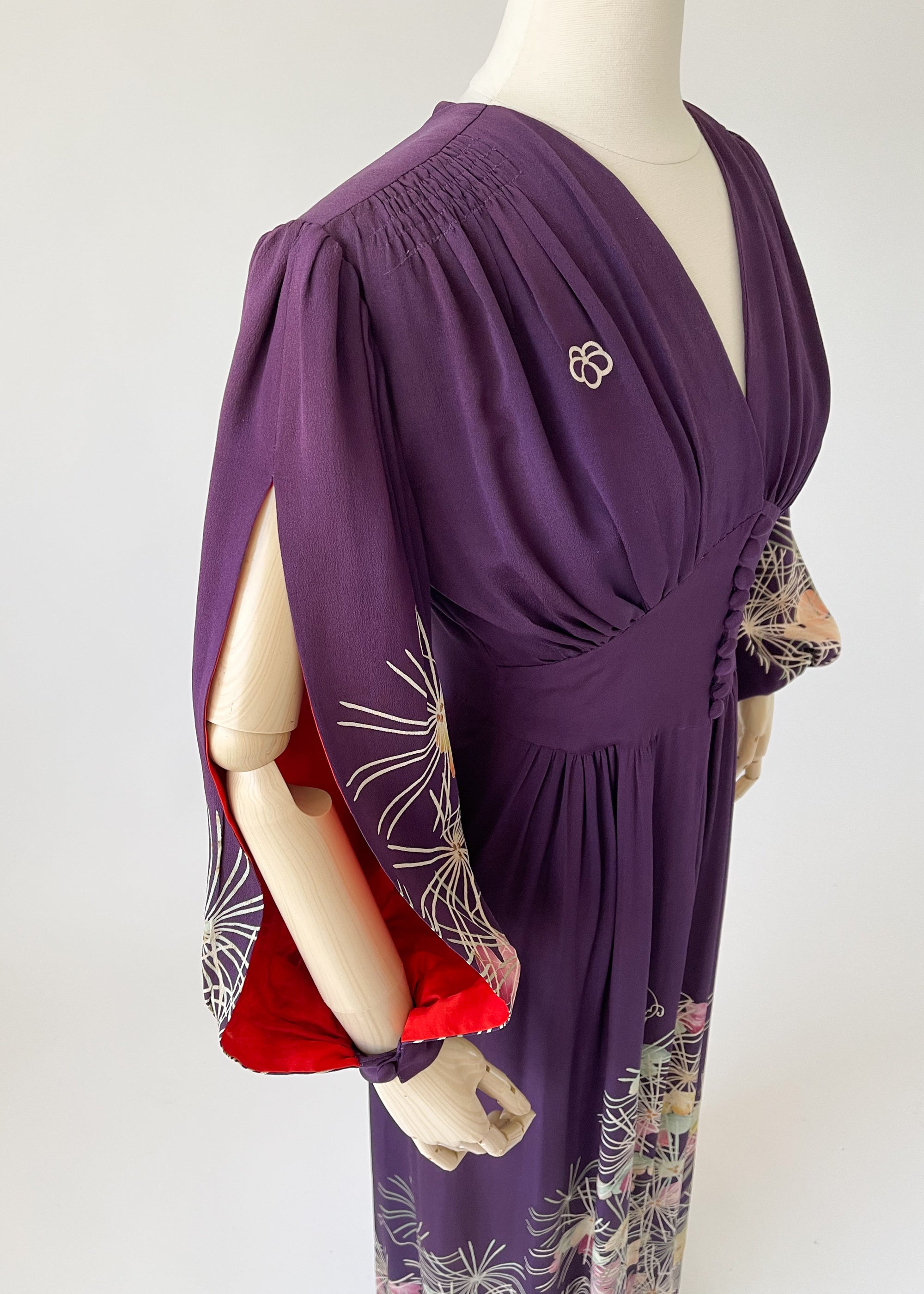 Vintage 1940s Open Sleeve Dress
