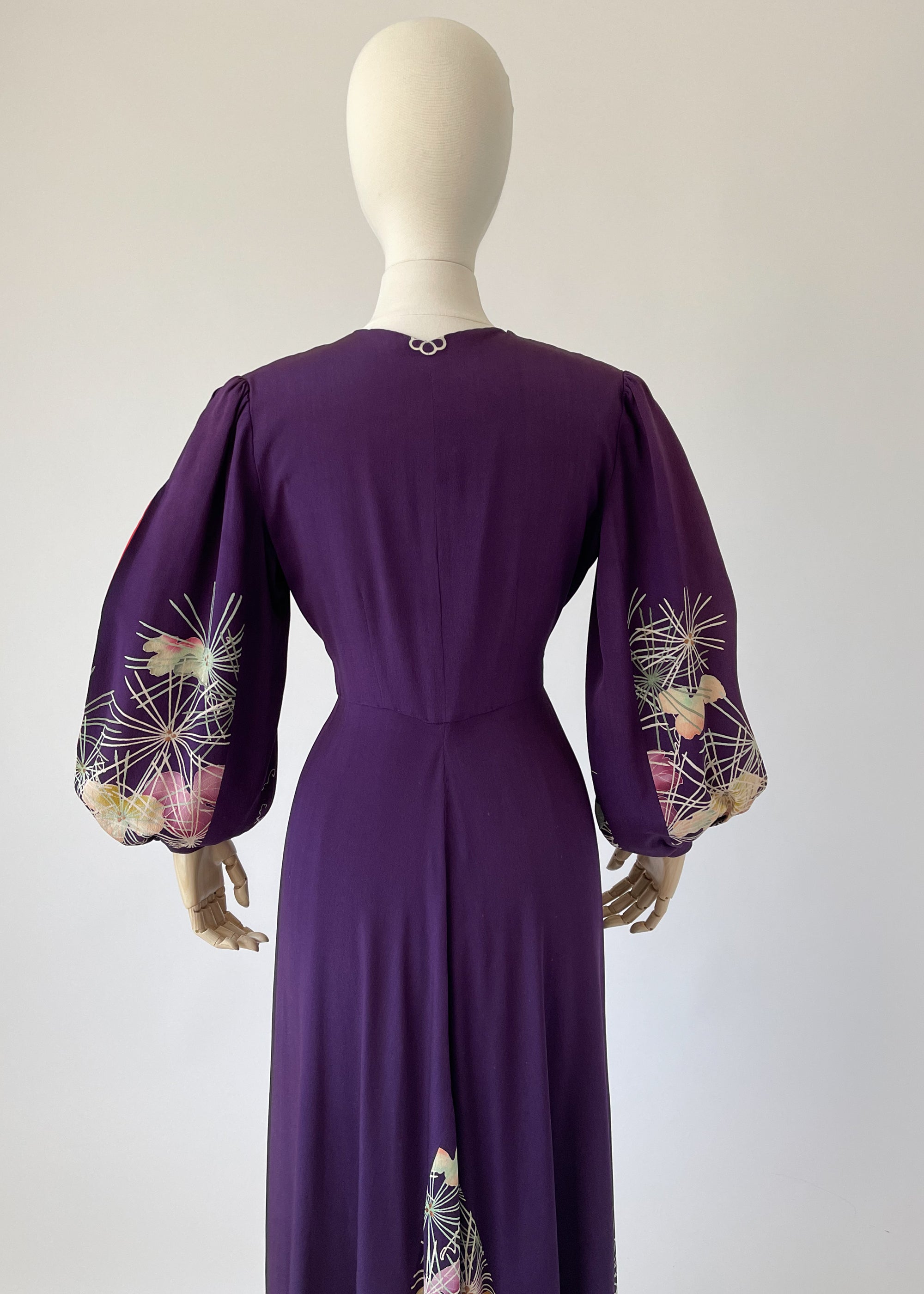 Vintage 1940s Open Sleeve Dress