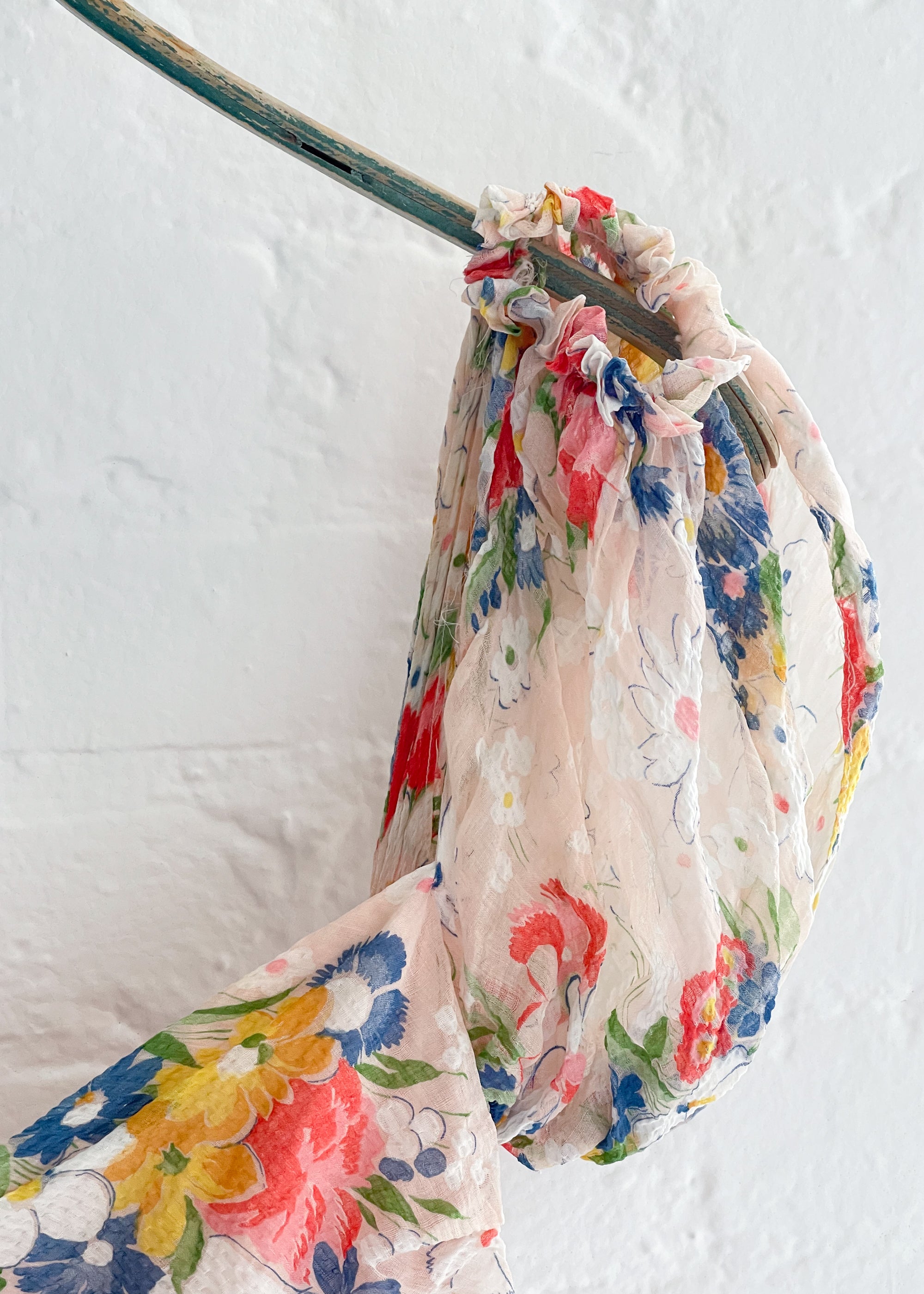 Vintage 1940s Floral Maxi Dress