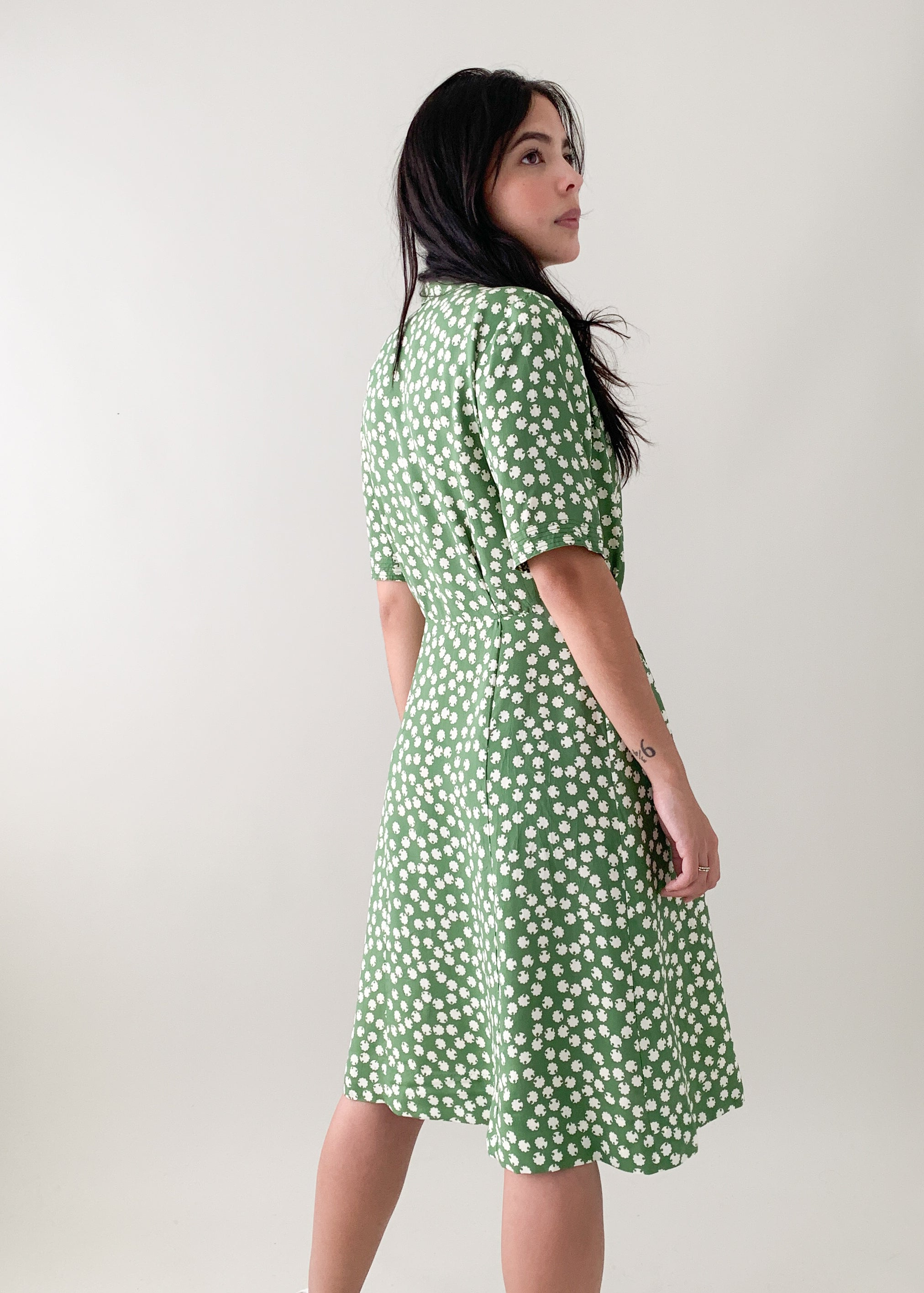 Vintage Early 1940s Rayon Dress - Raleigh Vintage