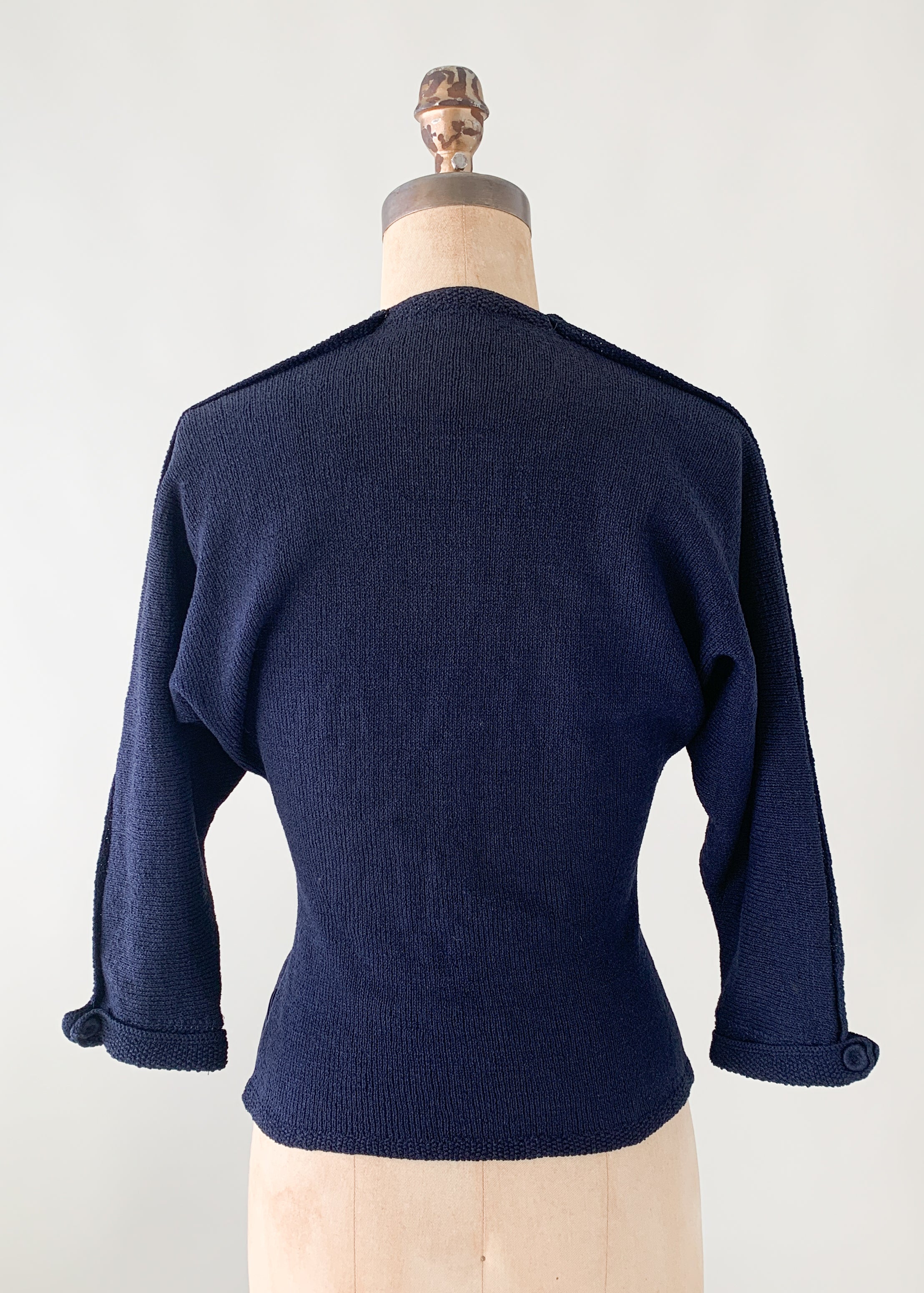 Vintage 1940s Sweater with Tassels